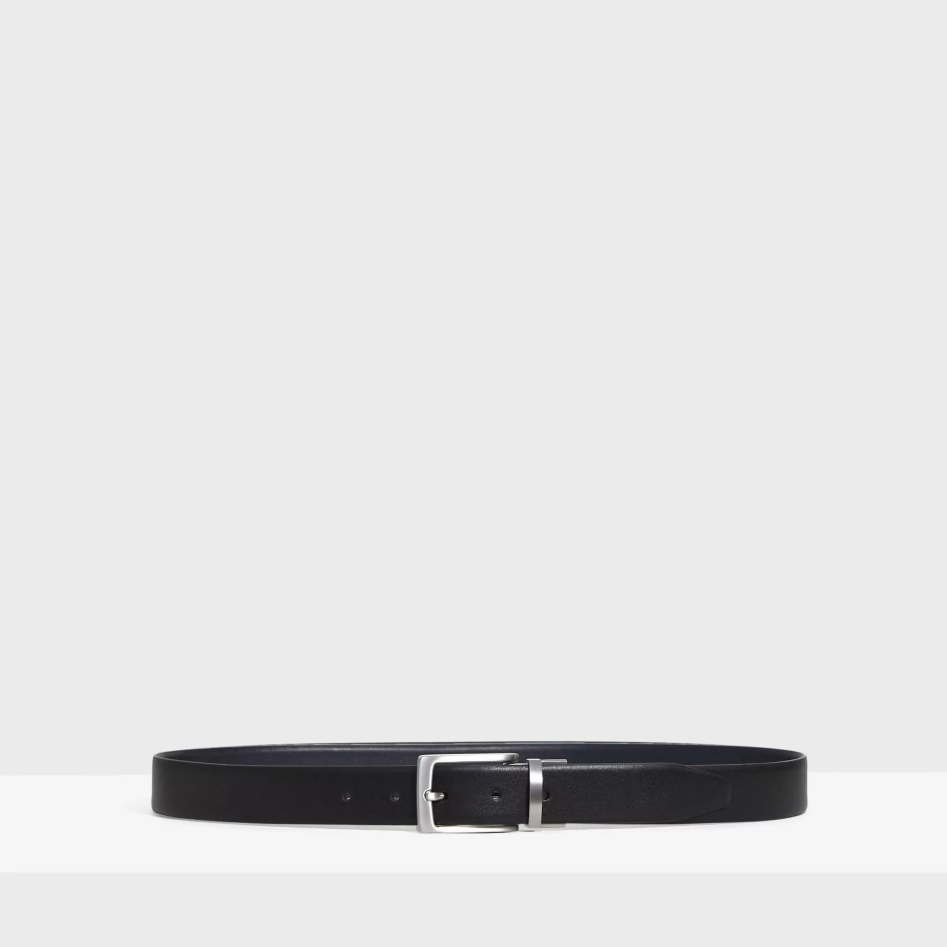 Theory Abhy Reversible Belt In Pebbled Leather-Men Accessories