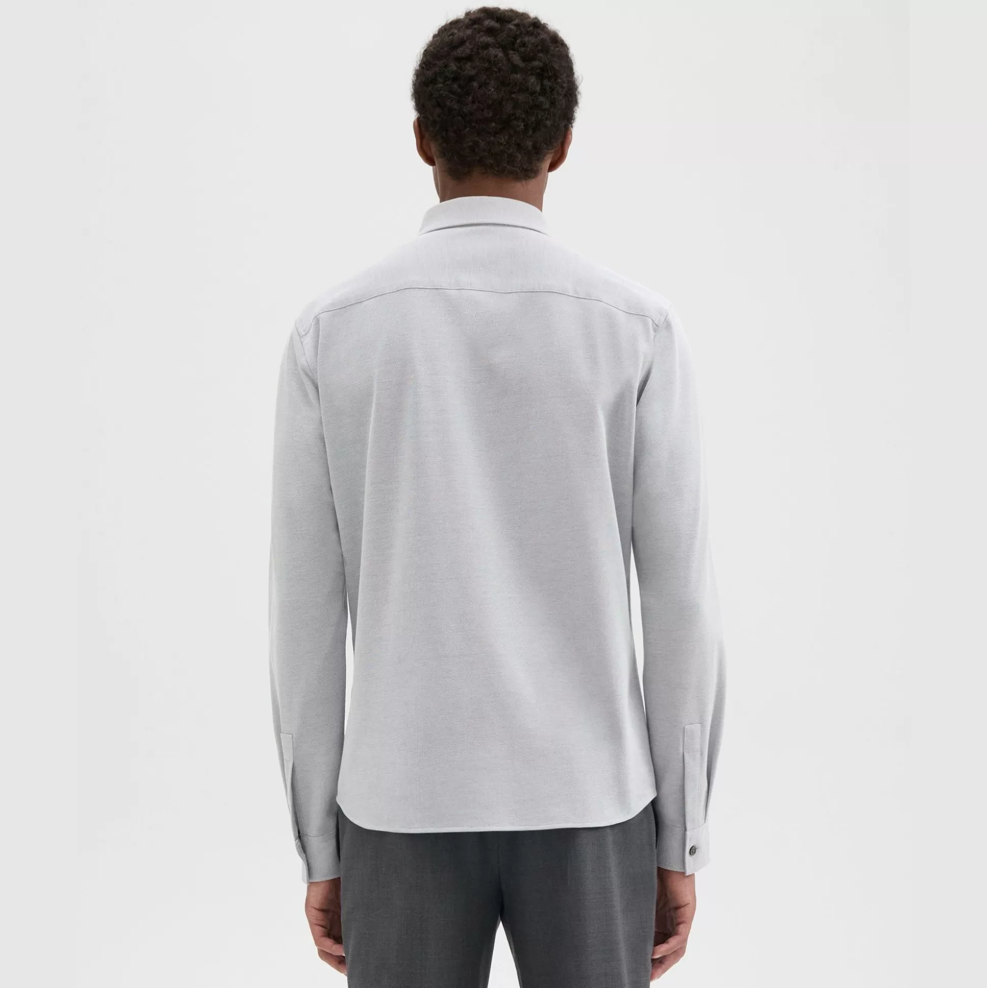 Theory Alfred Shirt In Structured Pique-Men Shirts