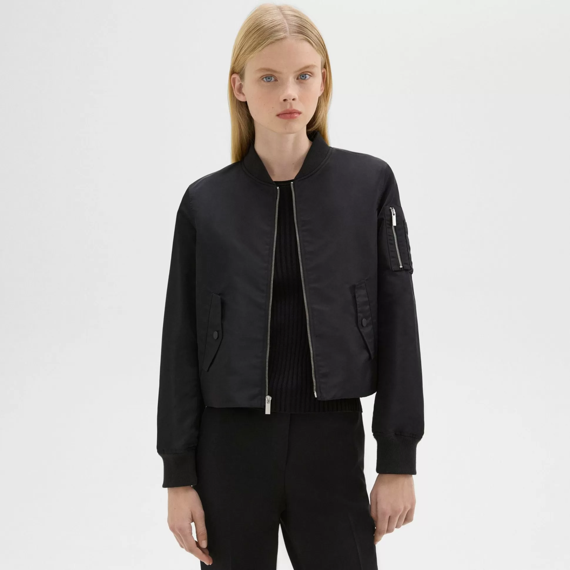 Theory A-Line Flight Jacket In Recycled Nylon-Women Outerwear