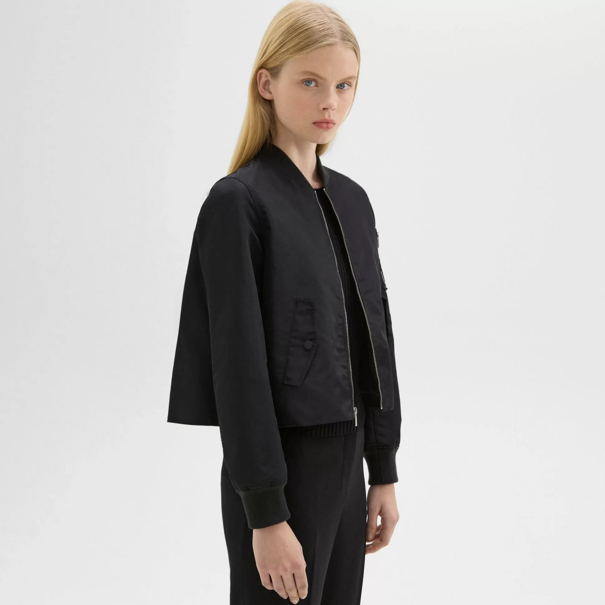 Theory A-Line Flight Jacket In Recycled Nylon-Women Outerwear