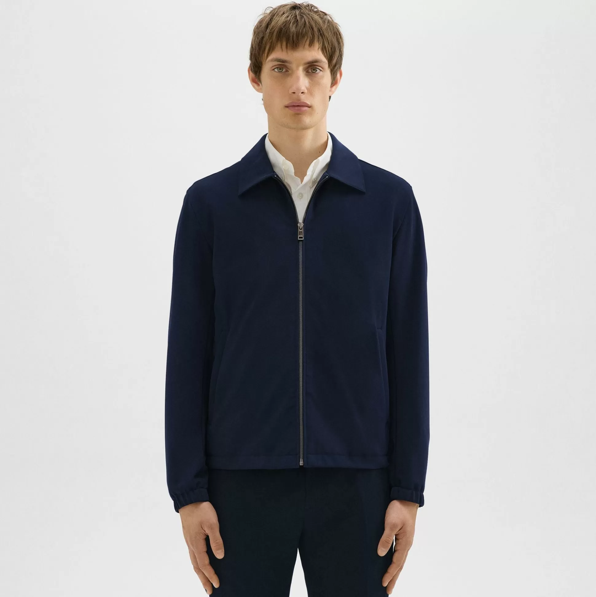 Theory Brody Jacket In Precision Ponte-Men Outerwear | Blazers + Jackets