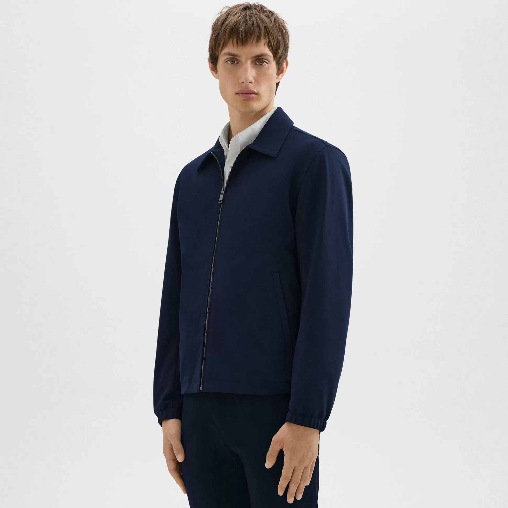 Theory Brody Jacket In Precision Ponte-Men Outerwear | Blazers + Jackets