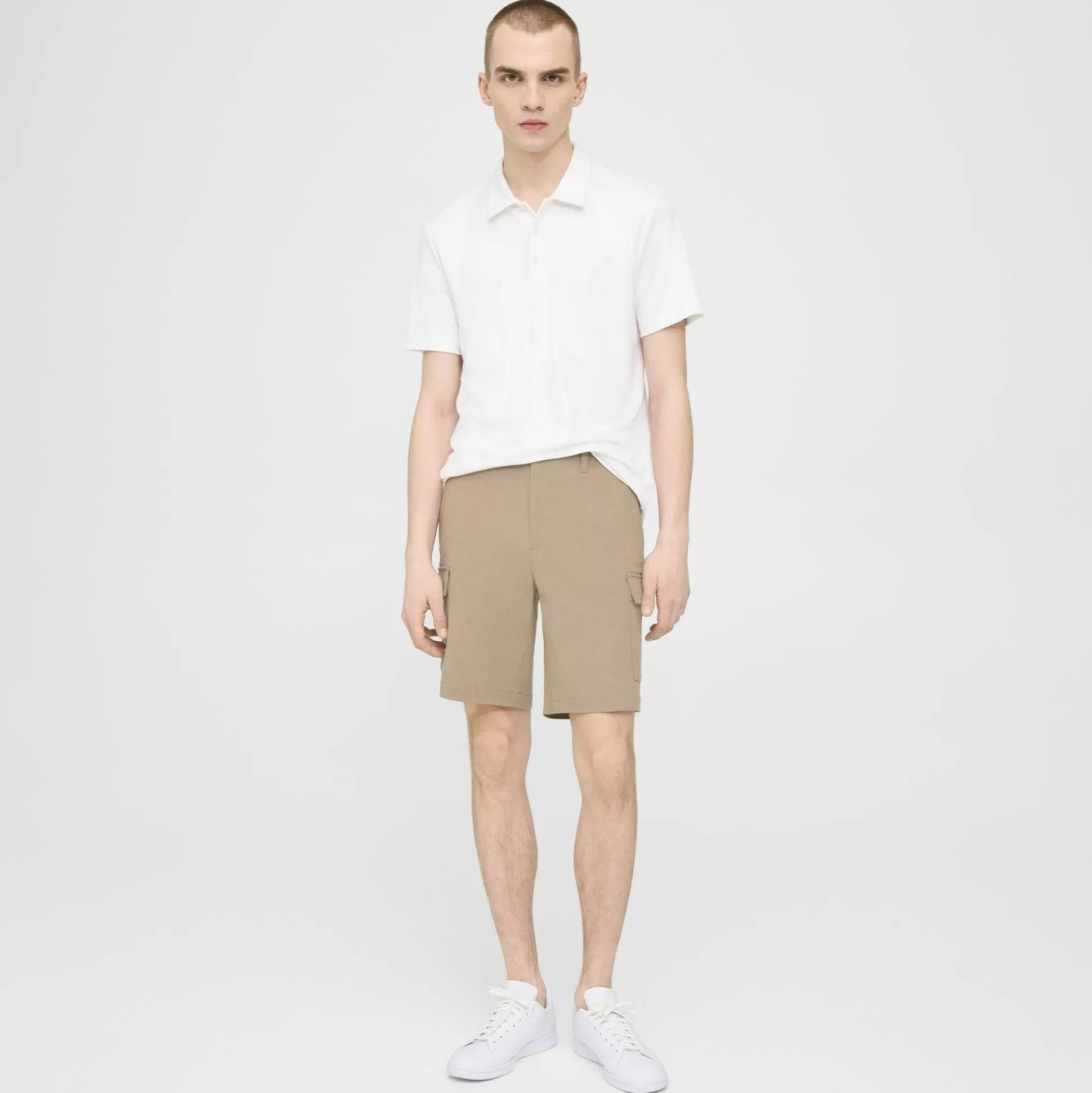 Theory Bron Polo Shirt In Anemone Modal Jersey-Men T-shirts + Polos