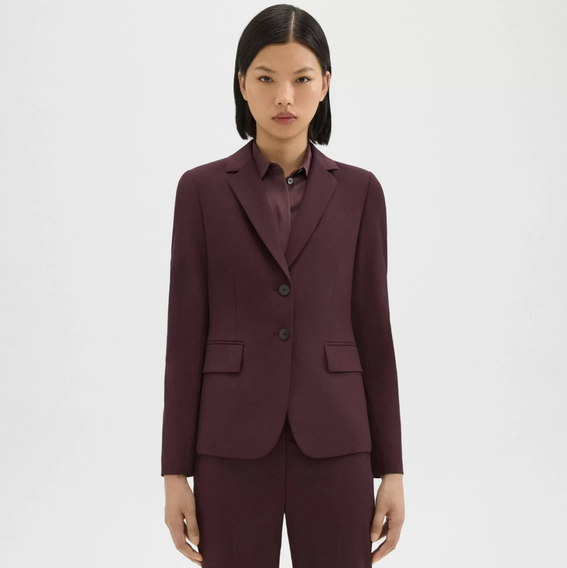 Theory Carissa Blazer In Good Wool-Women Suits | Blazers + Jackets