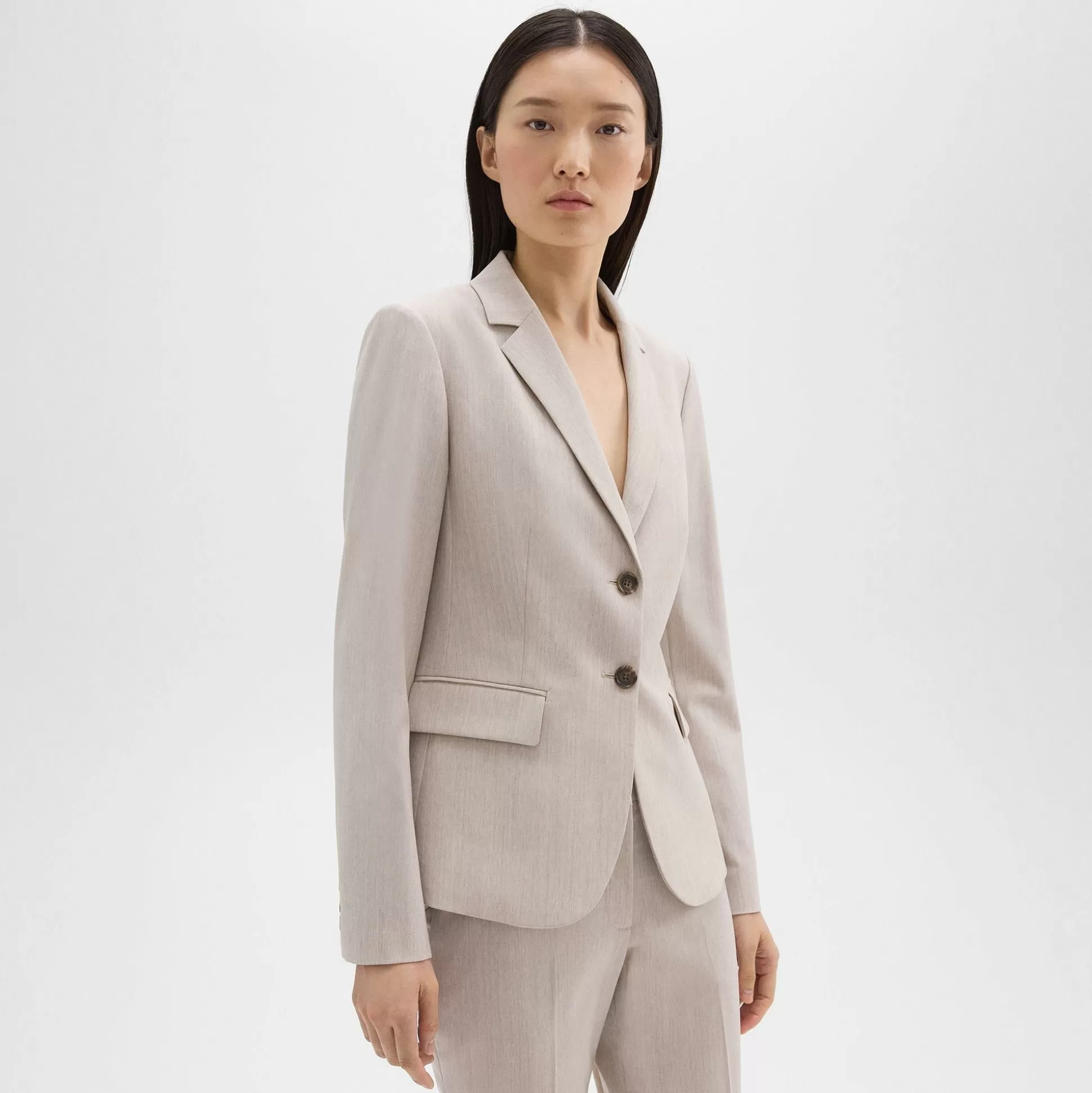 Theory Carissa Blazer In Good Wool-Women Suits | Blazers + Jackets