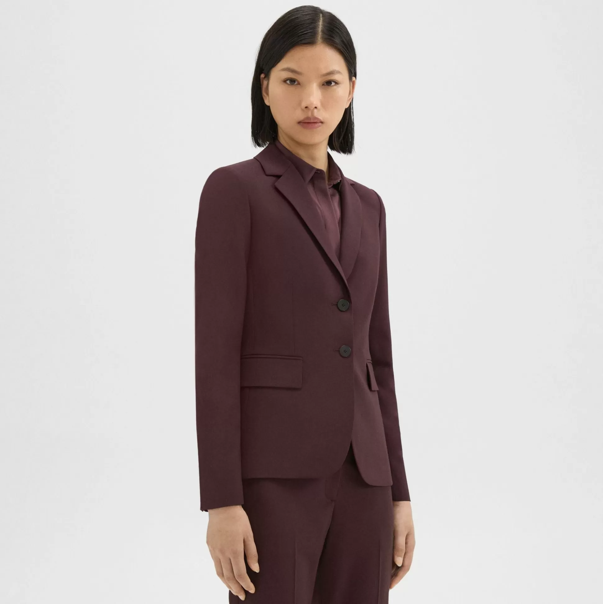 Theory Carissa Blazer In Good Wool-Women Suits | Blazers + Jackets