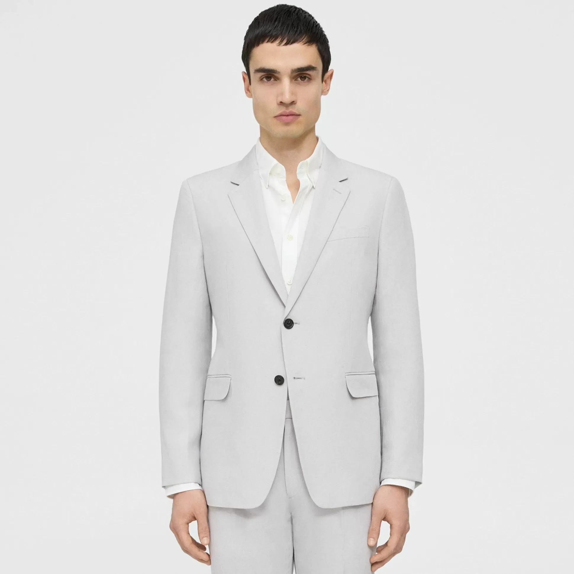 Theory Chambers Blazer In Galena Linen-Men Suits | Blazers + Jackets