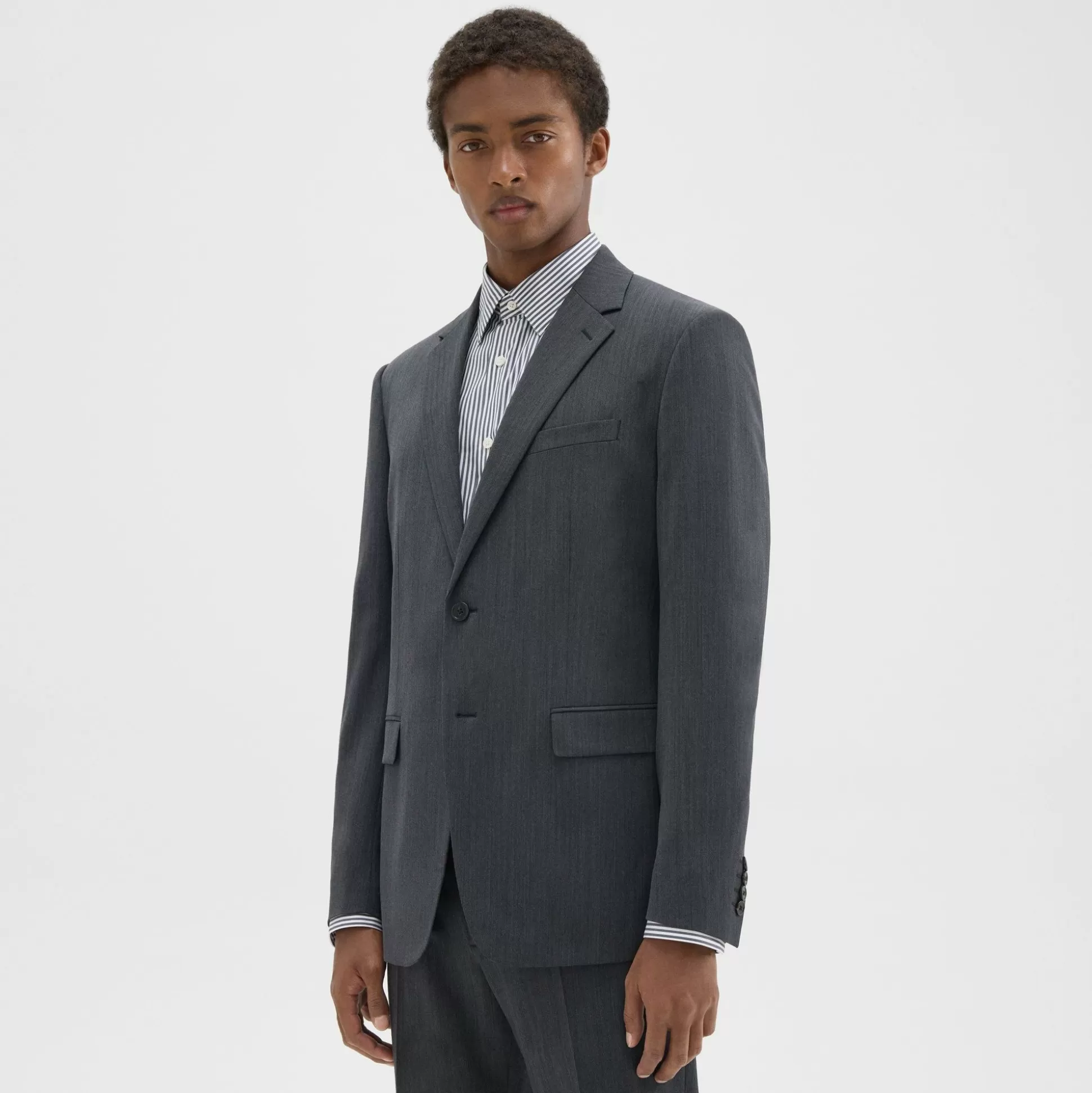 Theory Chambers Blazer In Herringbone Stretch Wool-Men Suits | Blazers + Jackets