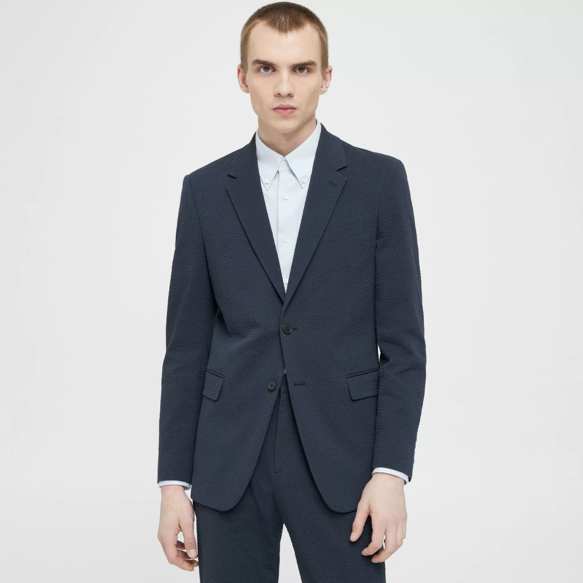 Theory Chambers Blazer In Seersucker-Men Suits | Blazers + Jackets