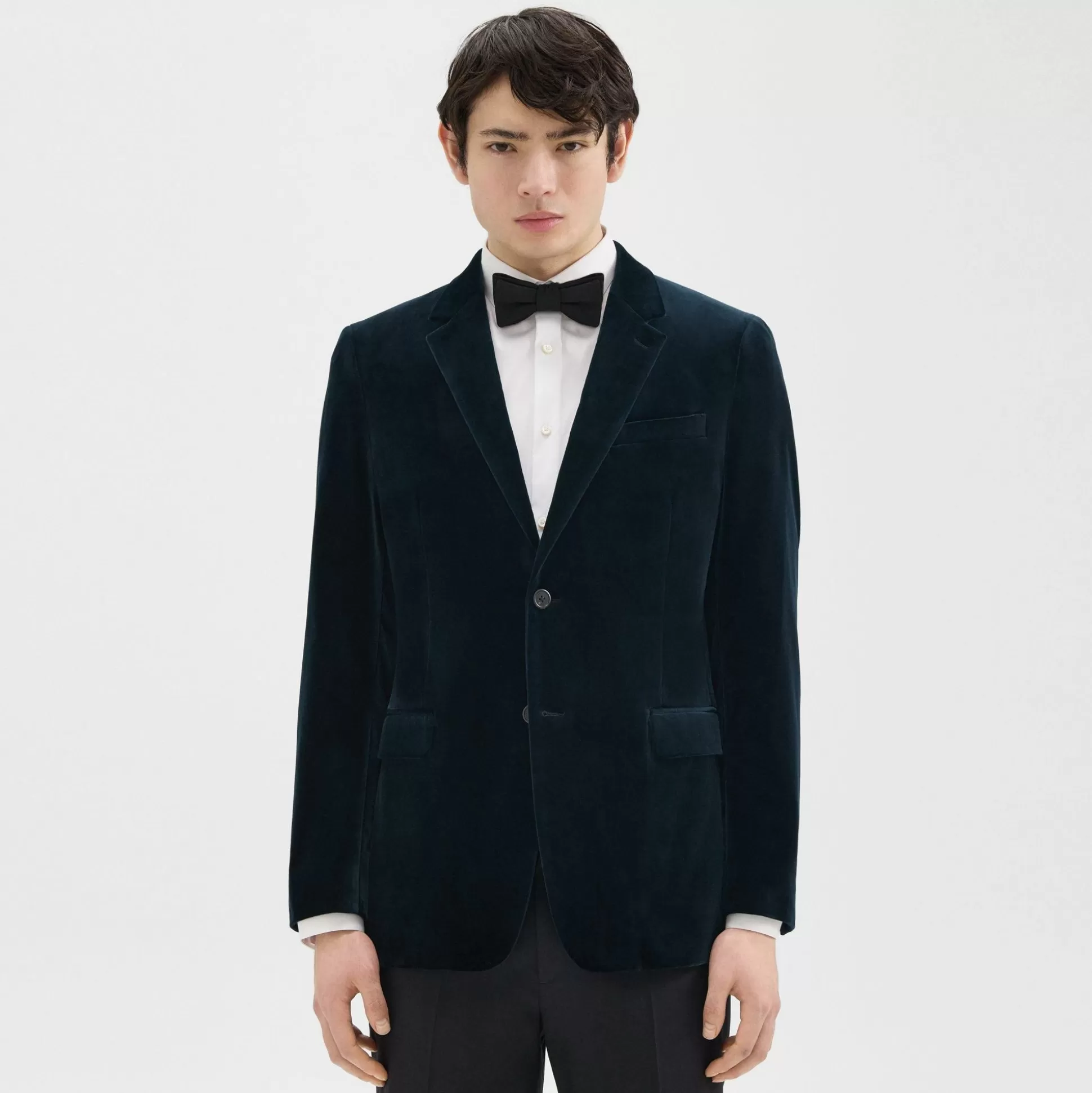 Theory Chambers Blazer In Stretch Velvet-Men Suits | Blazers + Jackets