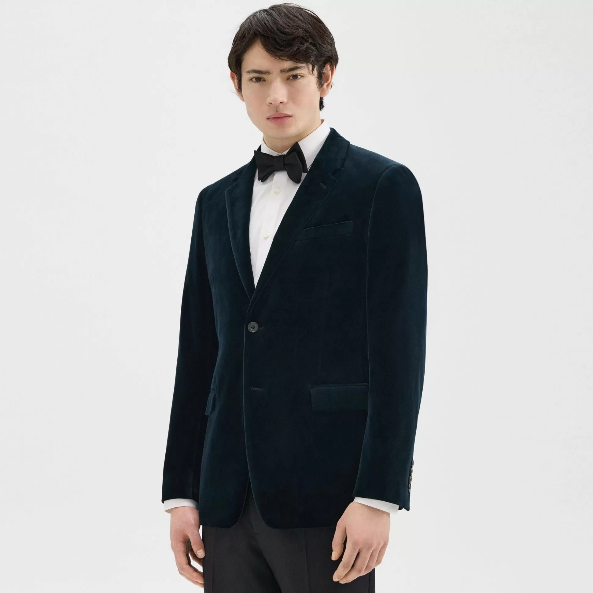 Theory Chambers Blazer In Stretch Velvet-Men Suits | Blazers + Jackets