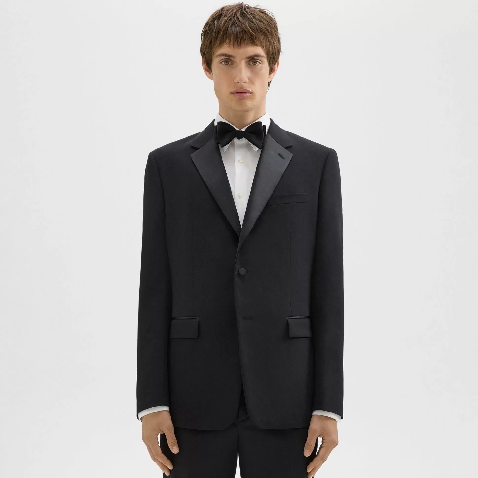 Theory Chambers Tuxedo Blazer In Stretch Wool-Men Blazers + Jackets