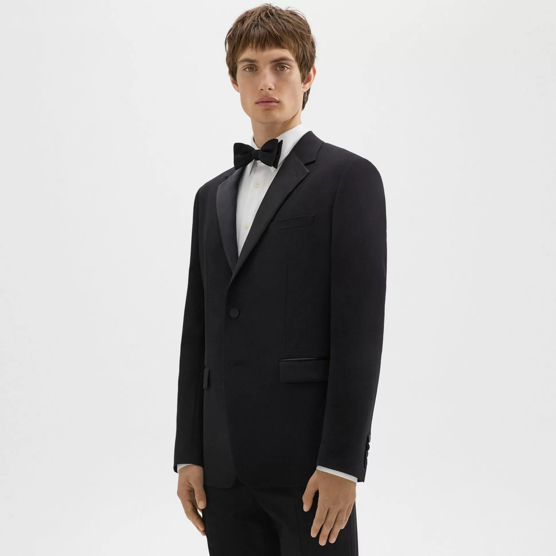 Theory Chambers Tuxedo Blazer In Stretch Wool-Men Blazers + Jackets