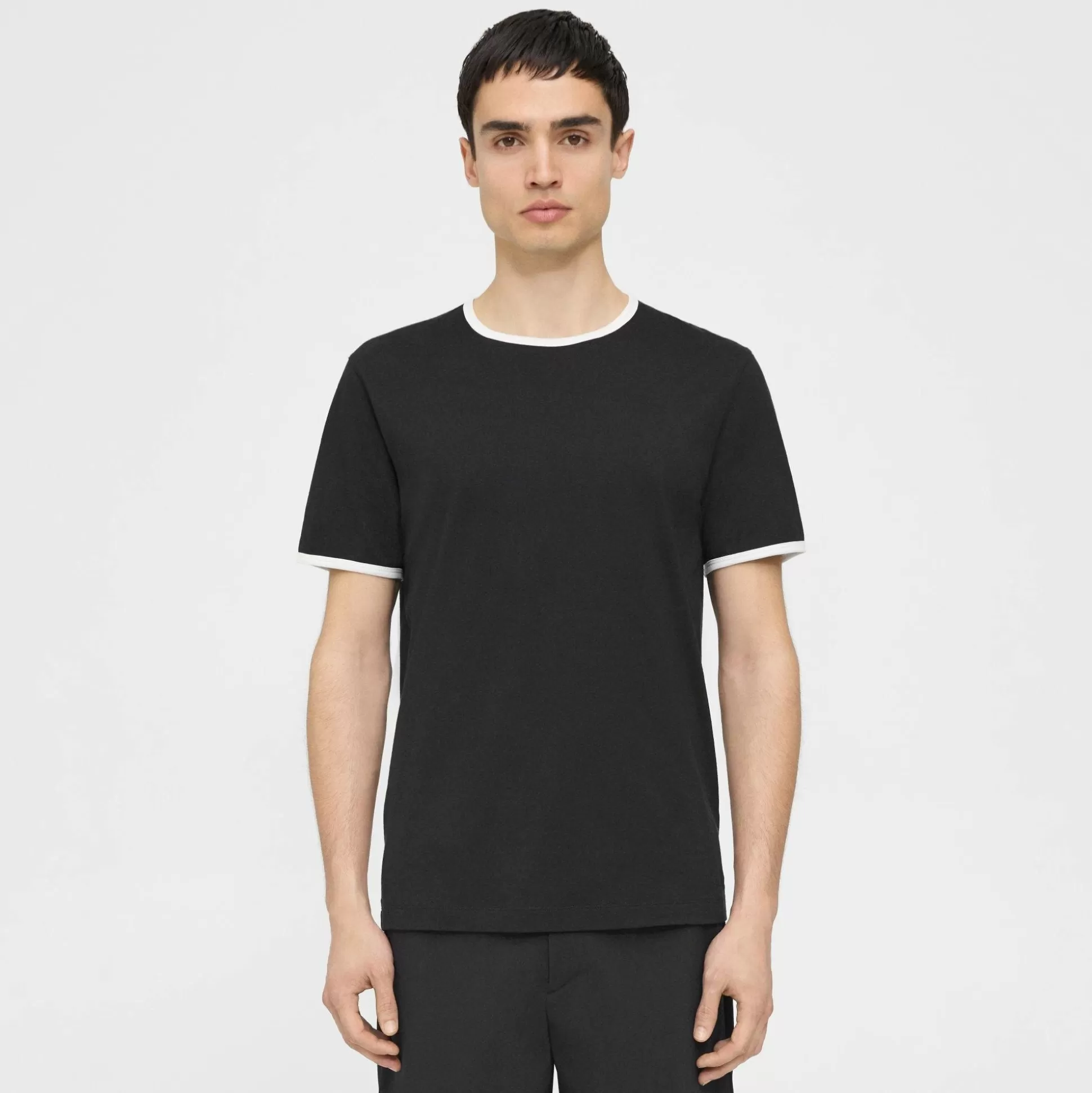 Theory Cilian Tee In Luxe Cotton Jersey-Men T-shirts + Polos