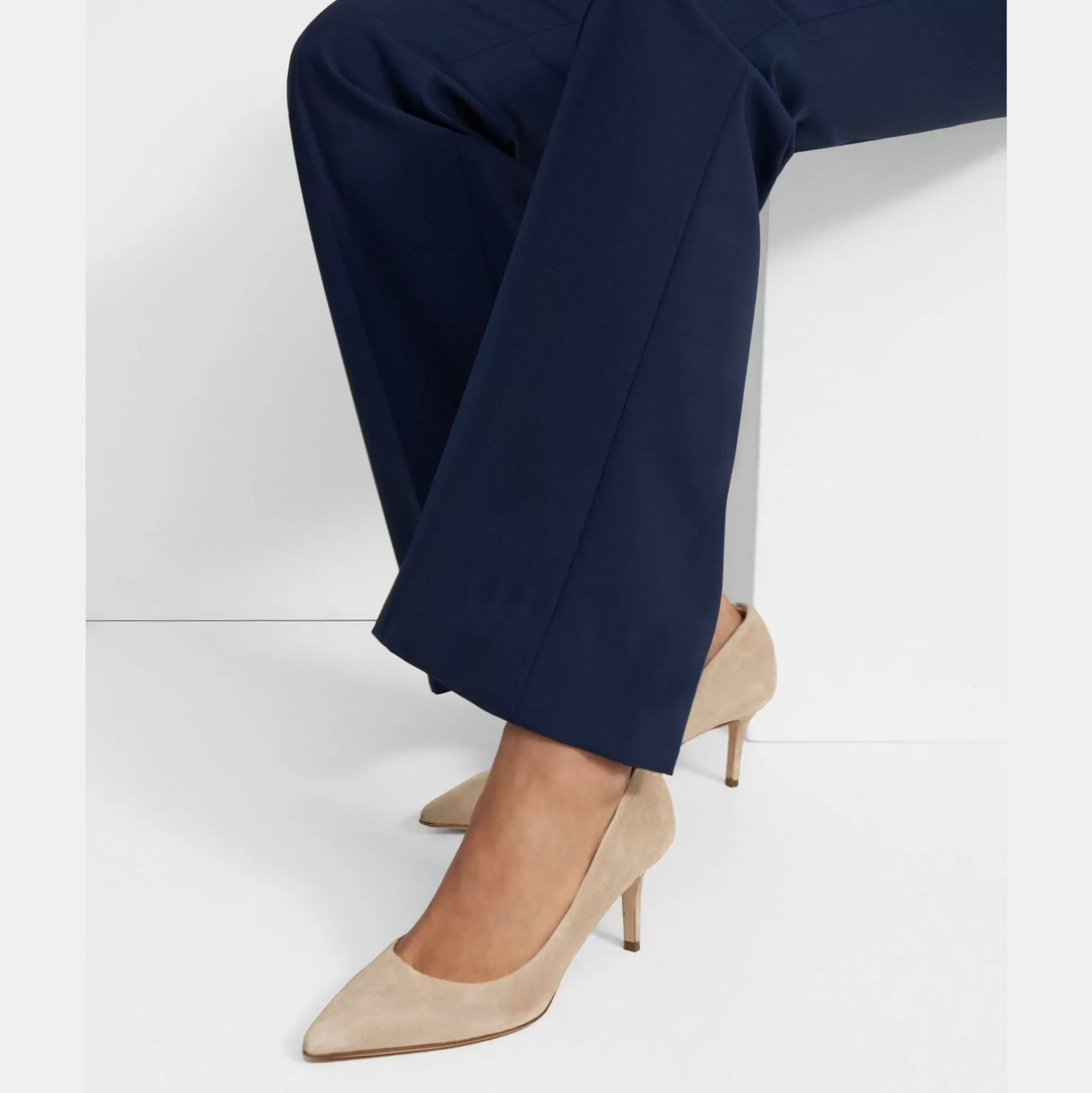 Theory City 55 Pump In Suede-Women Shoes