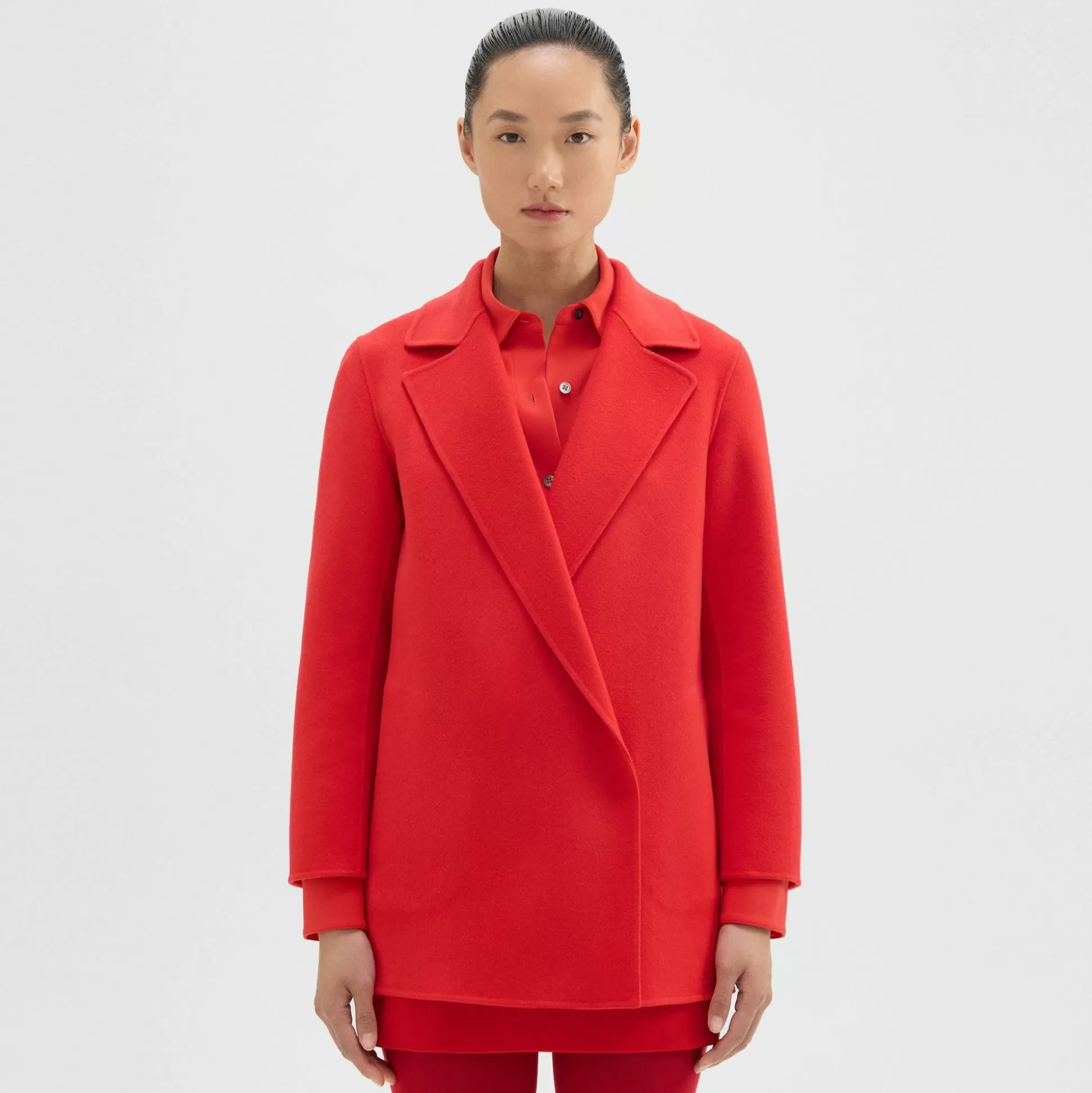 Theory Clairene Jacket In Double-Face Wool-Cashmere-Women Outerwear