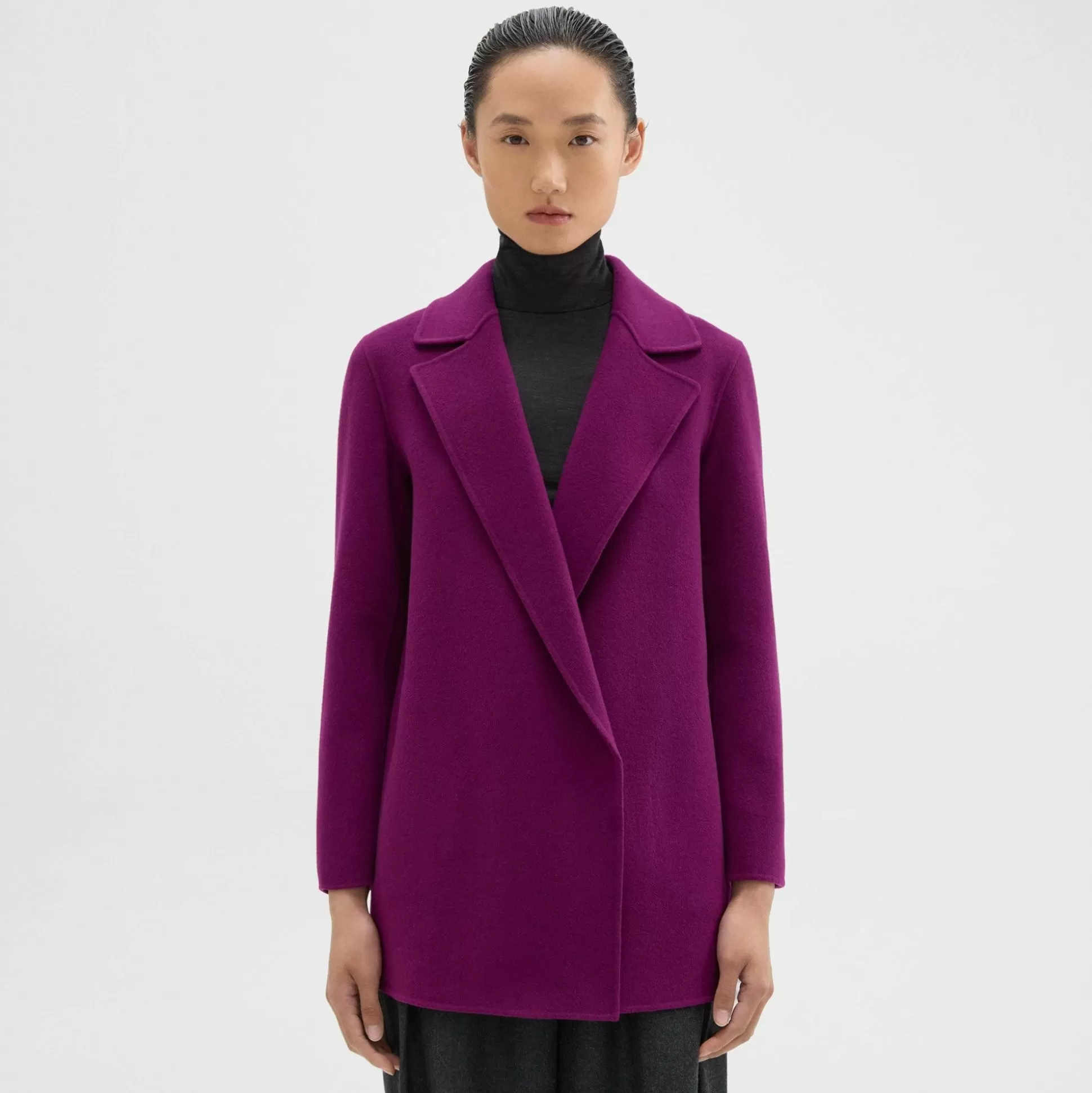 Theory Clairene Jacket In Double-Face Wool-Cashmere-Women Outerwear