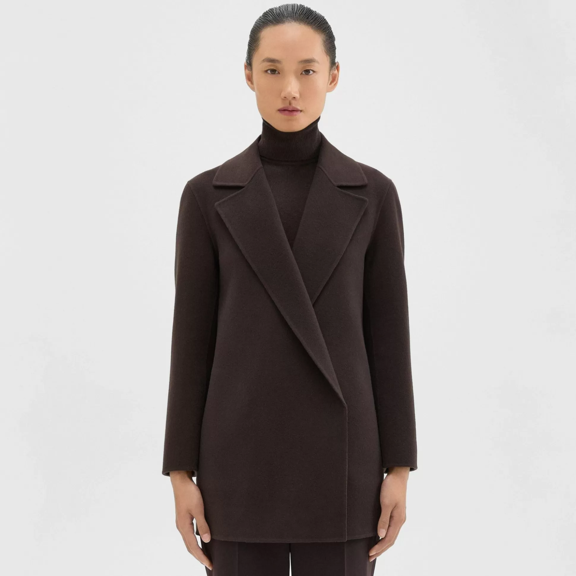 Theory Clairene Jacket In Double-Face Wool-Cashmere-Women Outerwear