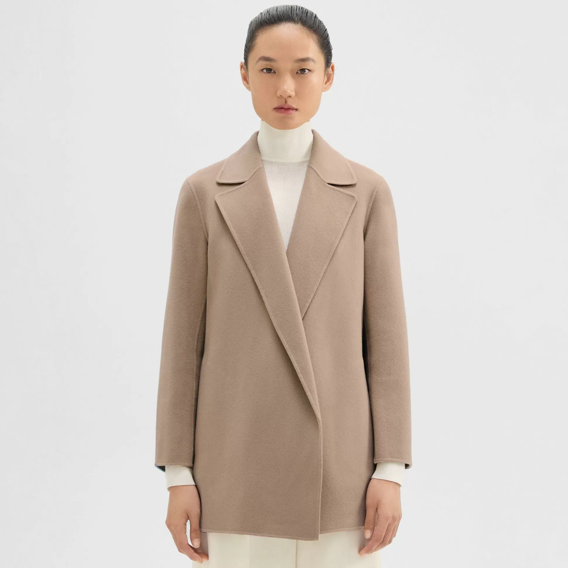 Theory Clairene Jacket In Double-Face Wool-Cashmere-Women Outerwear