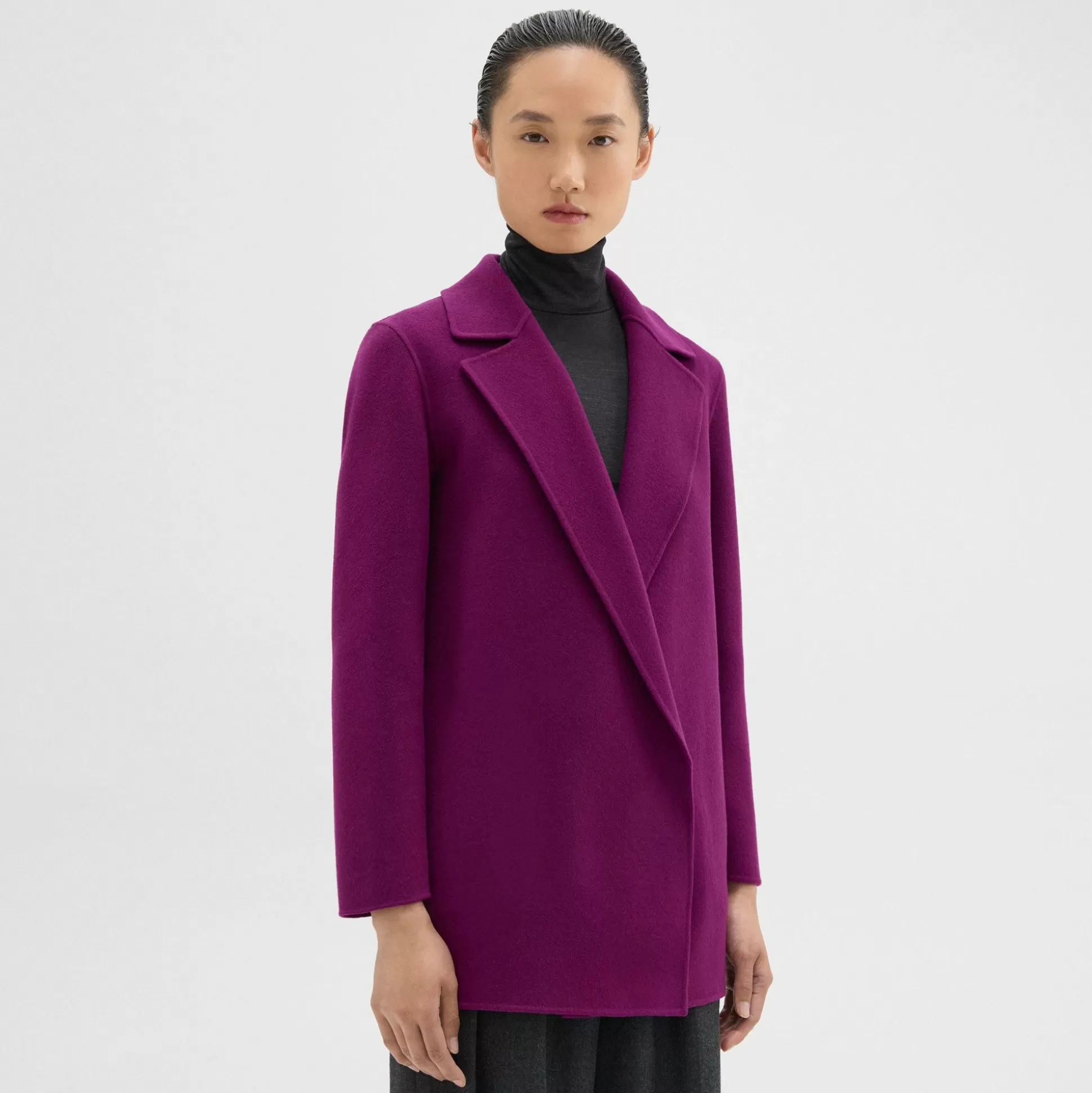 Theory Clairene Jacket In Double-Face Wool-Cashmere-Women Outerwear