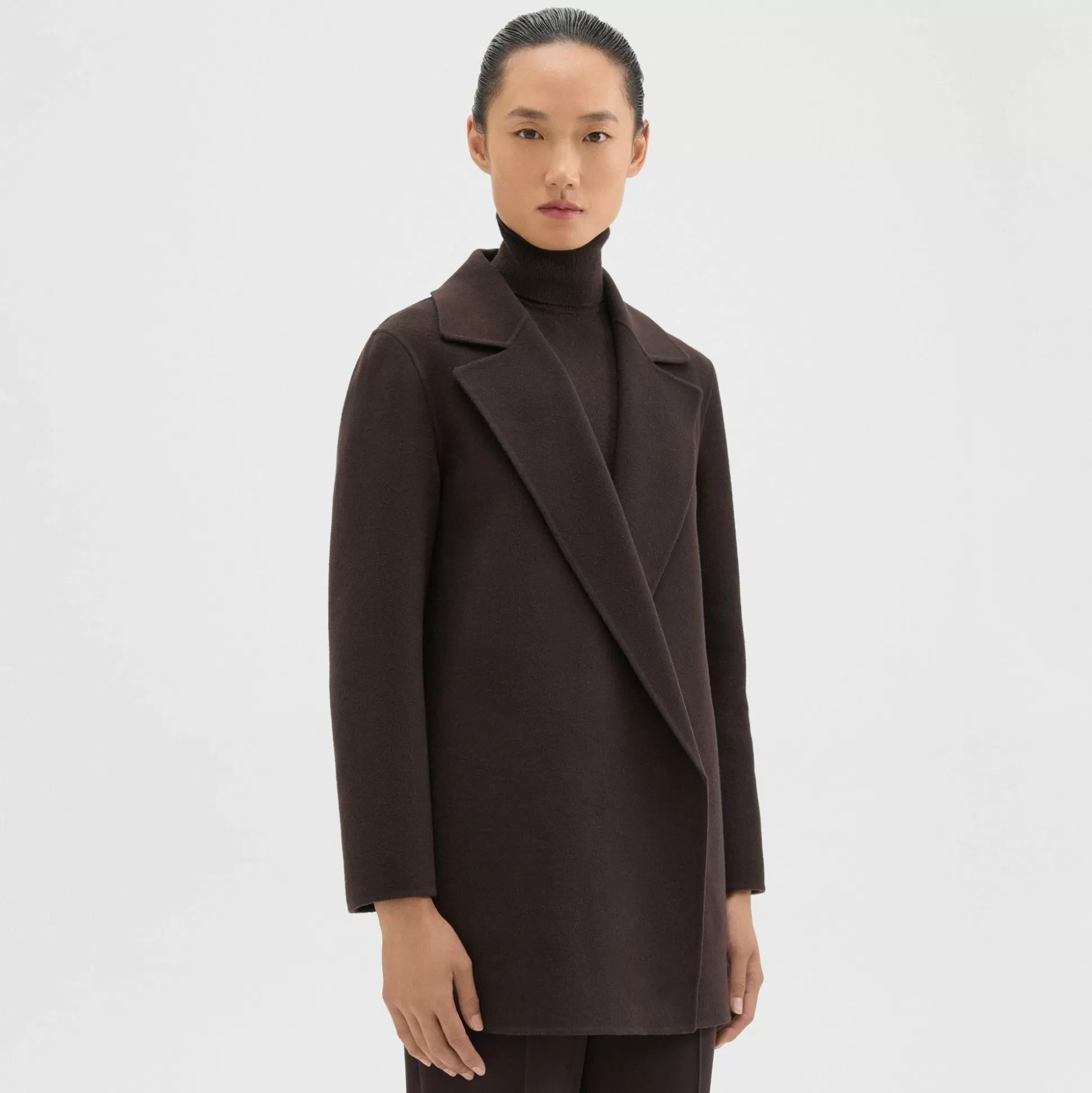 Theory Clairene Jacket In Double-Face Wool-Cashmere-Women Outerwear