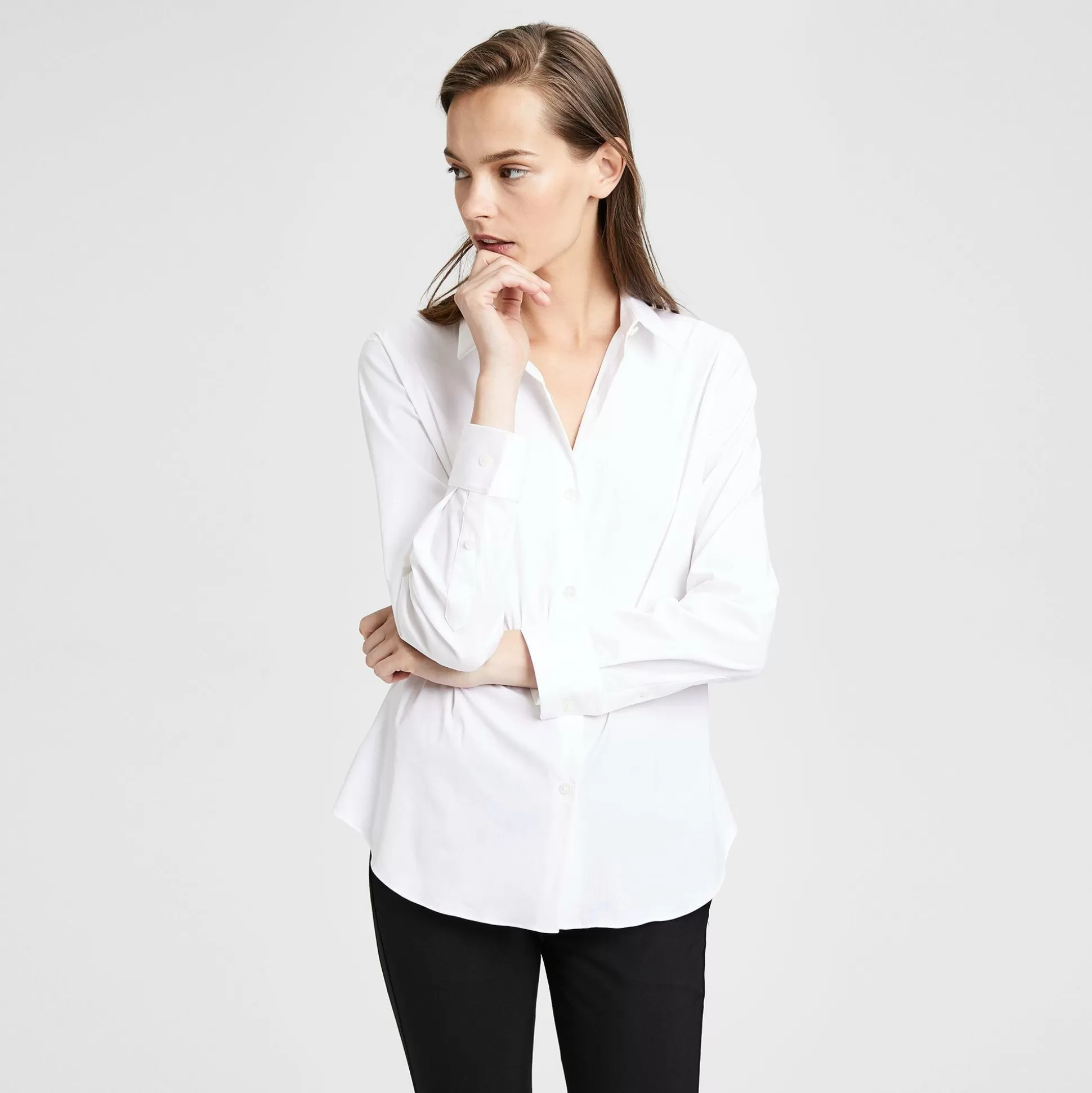 Theory Classic Shirt-Women Tops