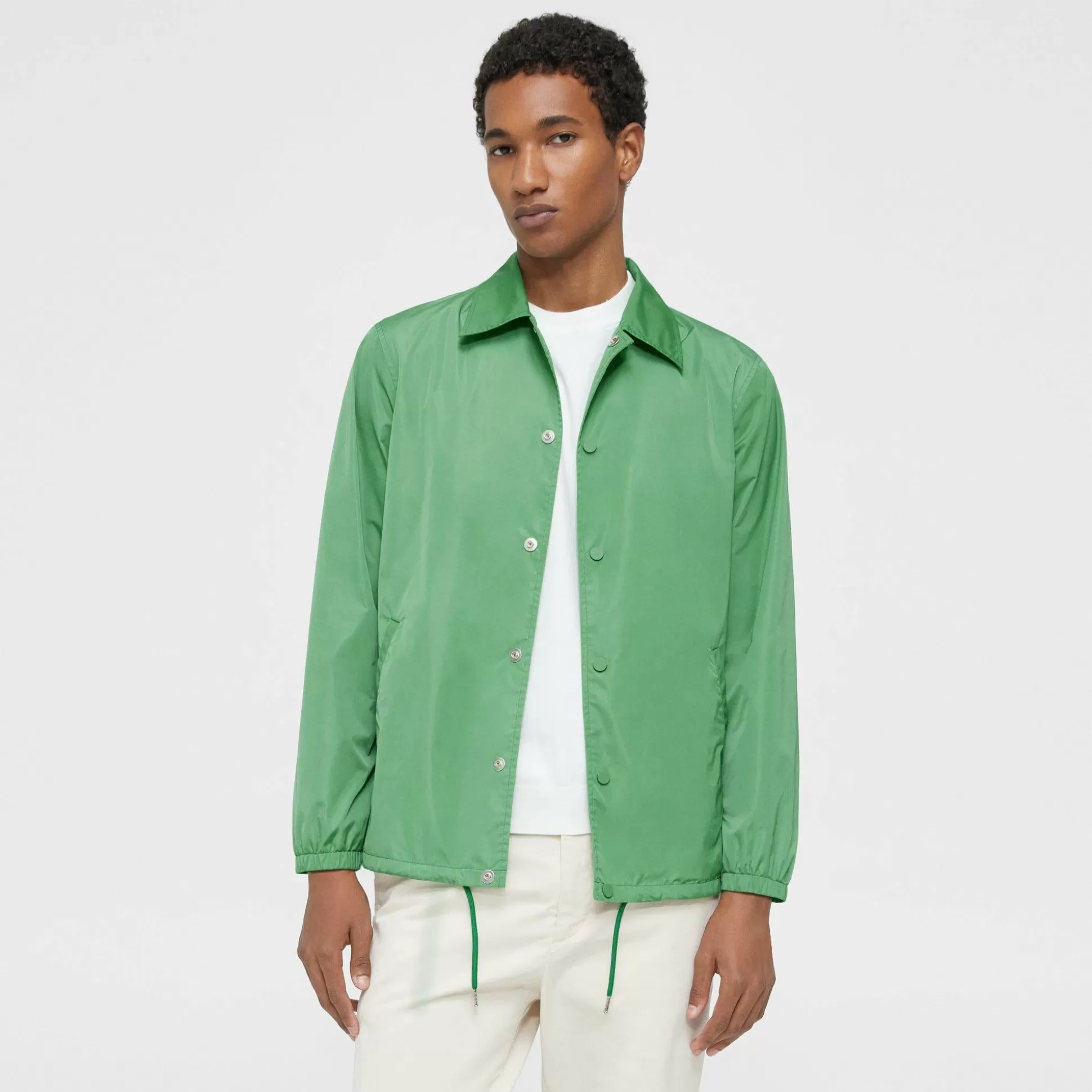 Theory Coach'S Jacket In Nylon-Men Outerwear | Blazers + Jackets