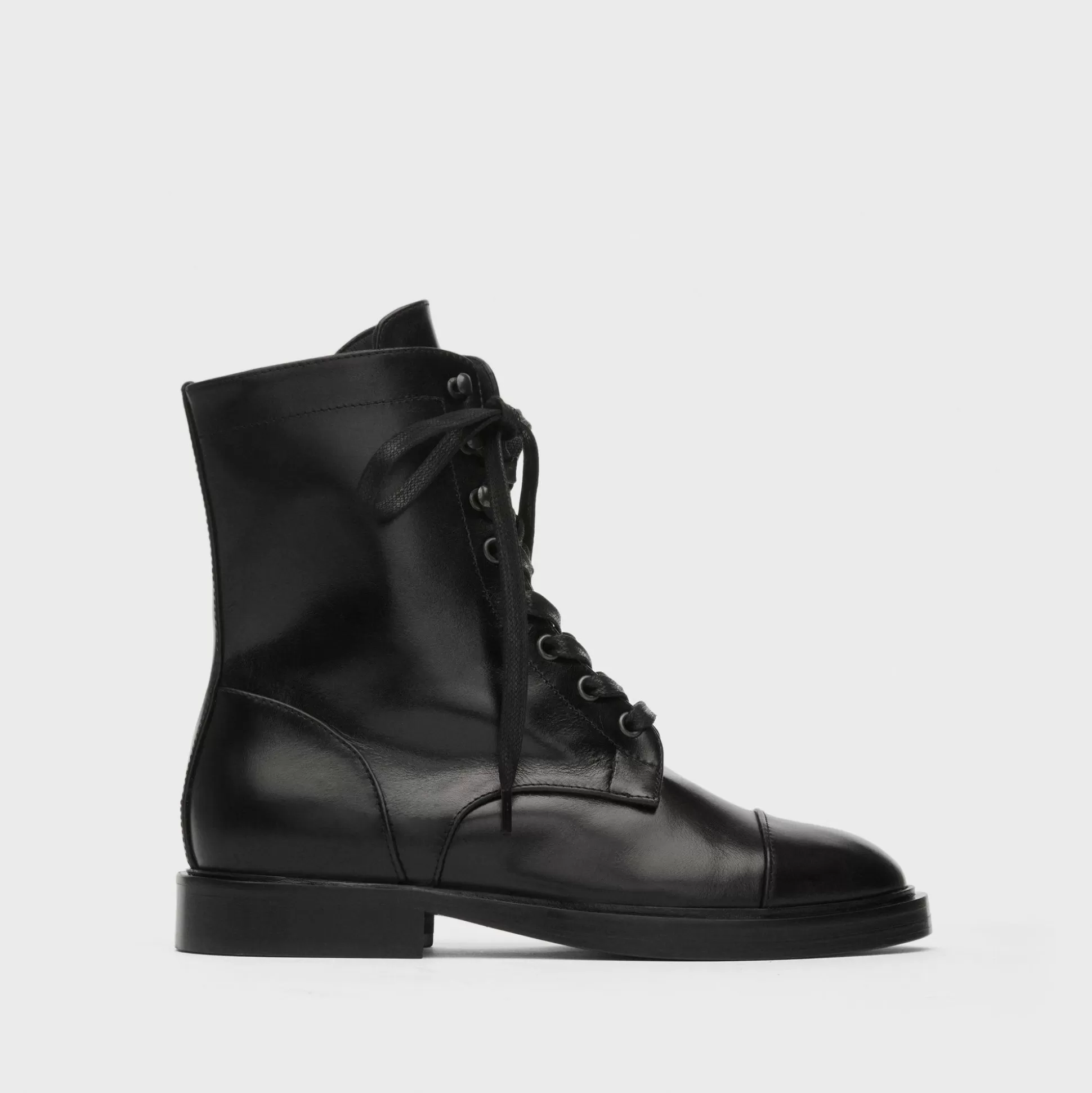 Theory Combat Boot In Leather-Women Shoes