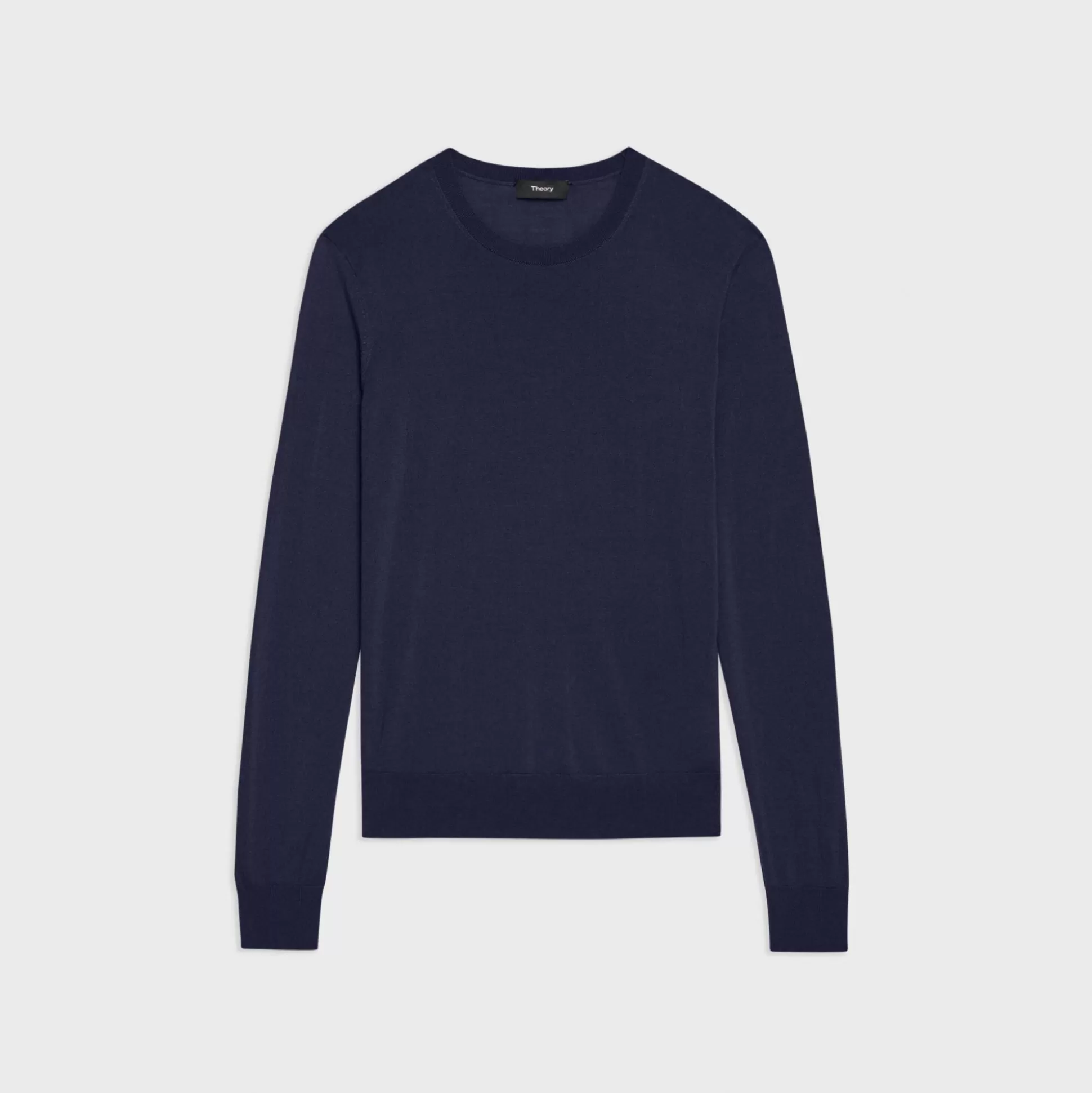 Theory Crewneck Sweater In Regal Wool-Women Sweaters + Cardigans