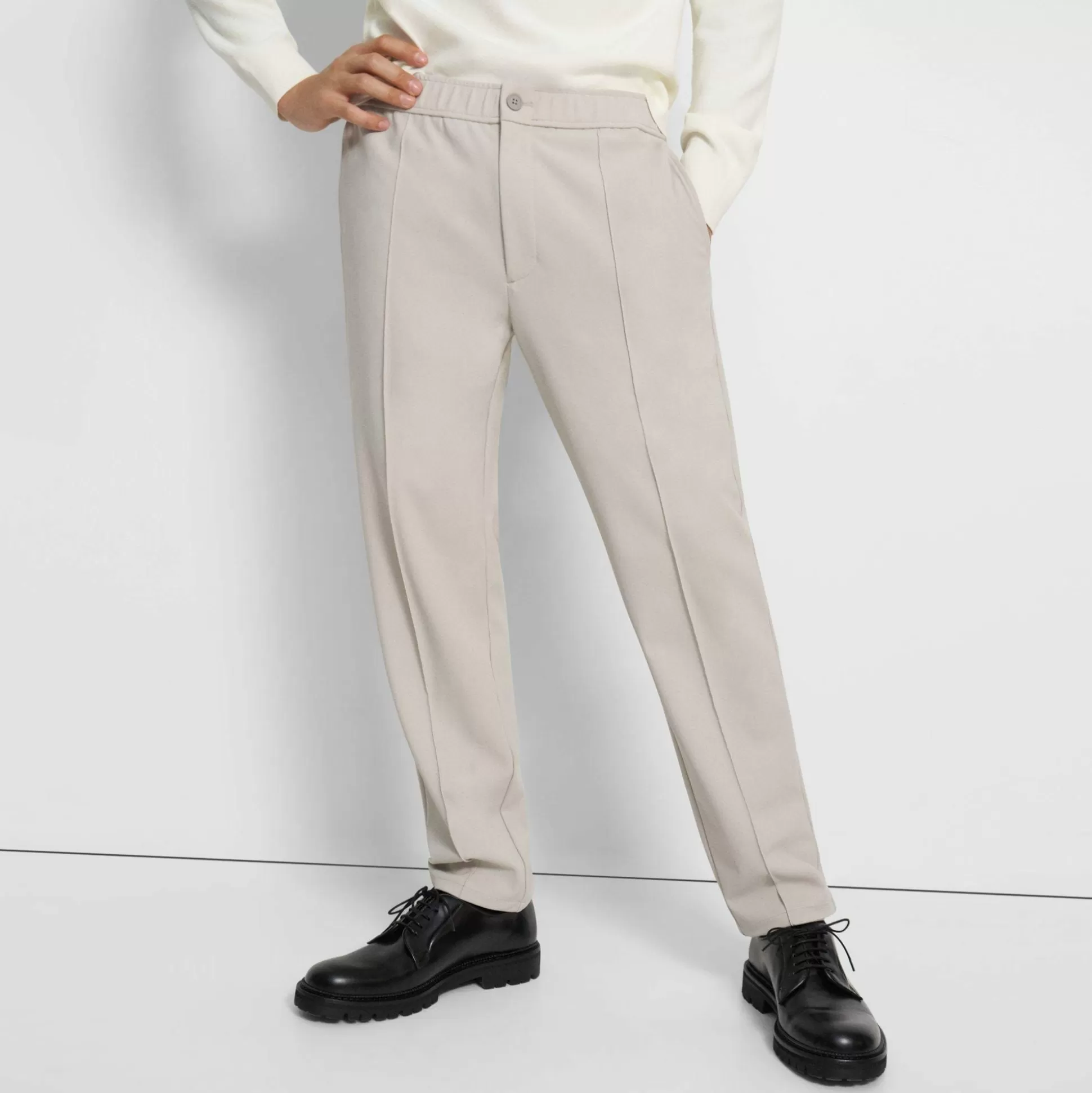 Theory Curtis Drawstring Pant In Precision Ponte-Men Suits | Pants