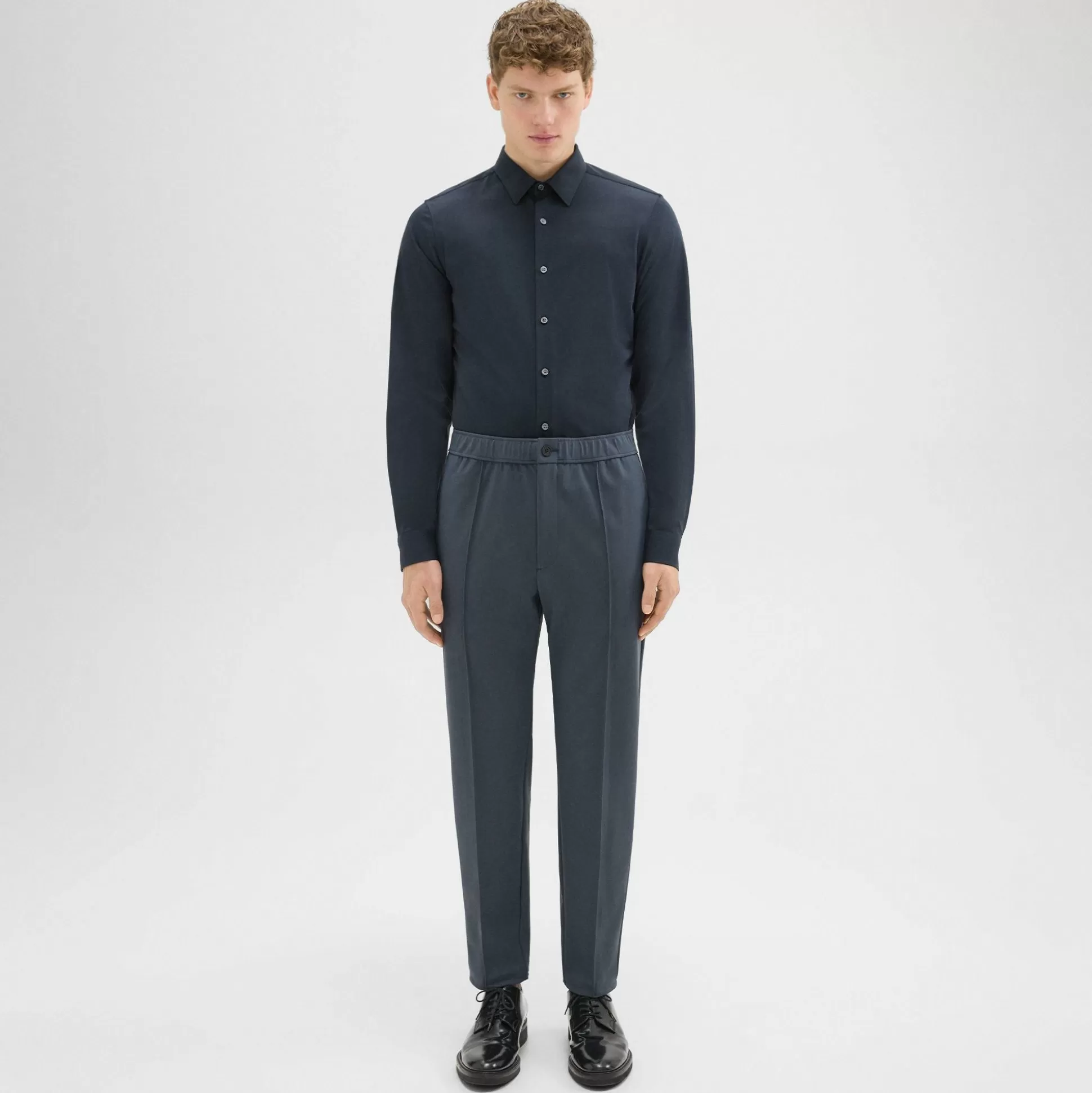 Theory Curtis Drawstring Pant In Precision Ponte-Men Suits | Pants