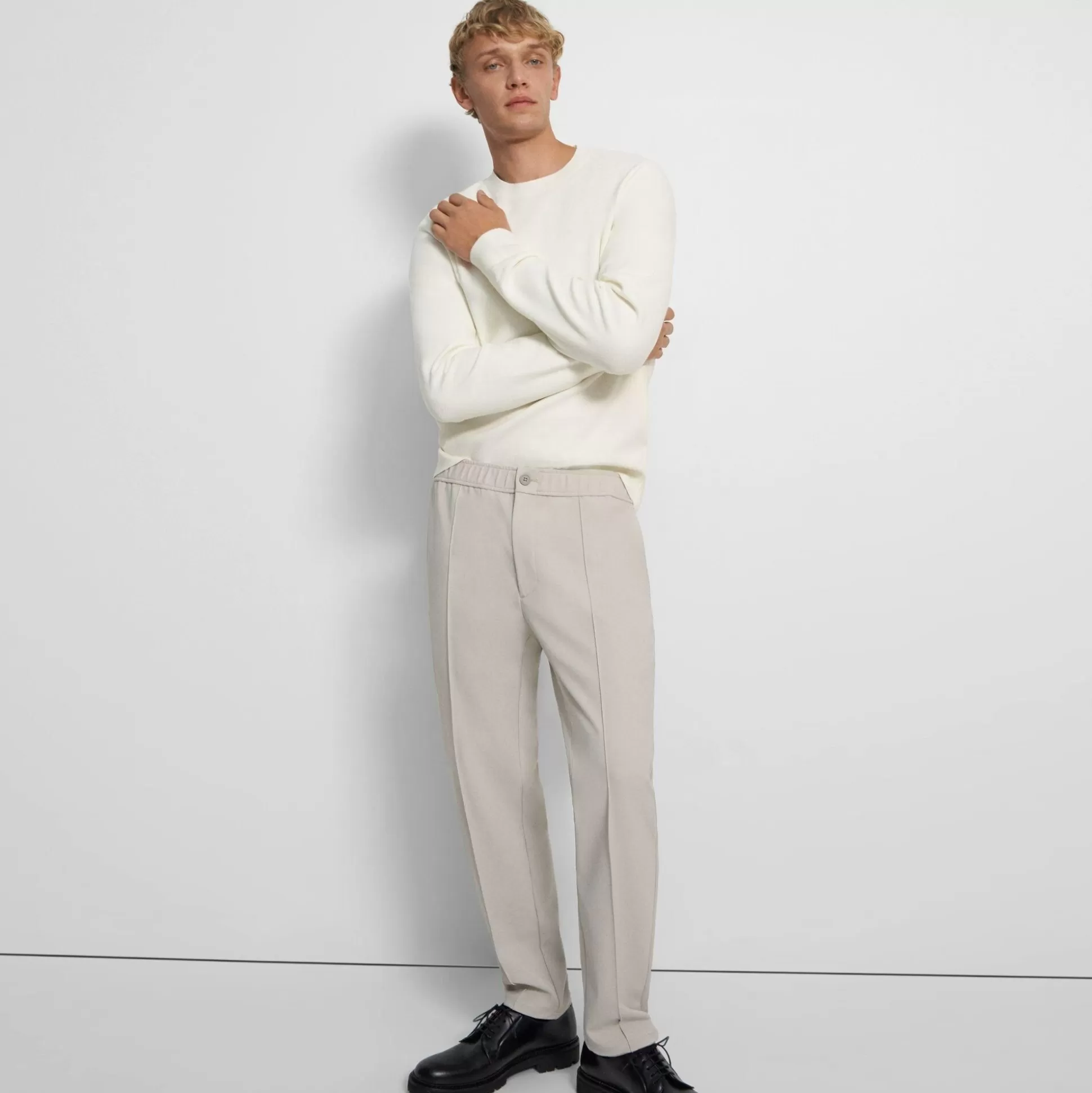 Theory Curtis Drawstring Pant In Precision Ponte-Men Suits | Pants