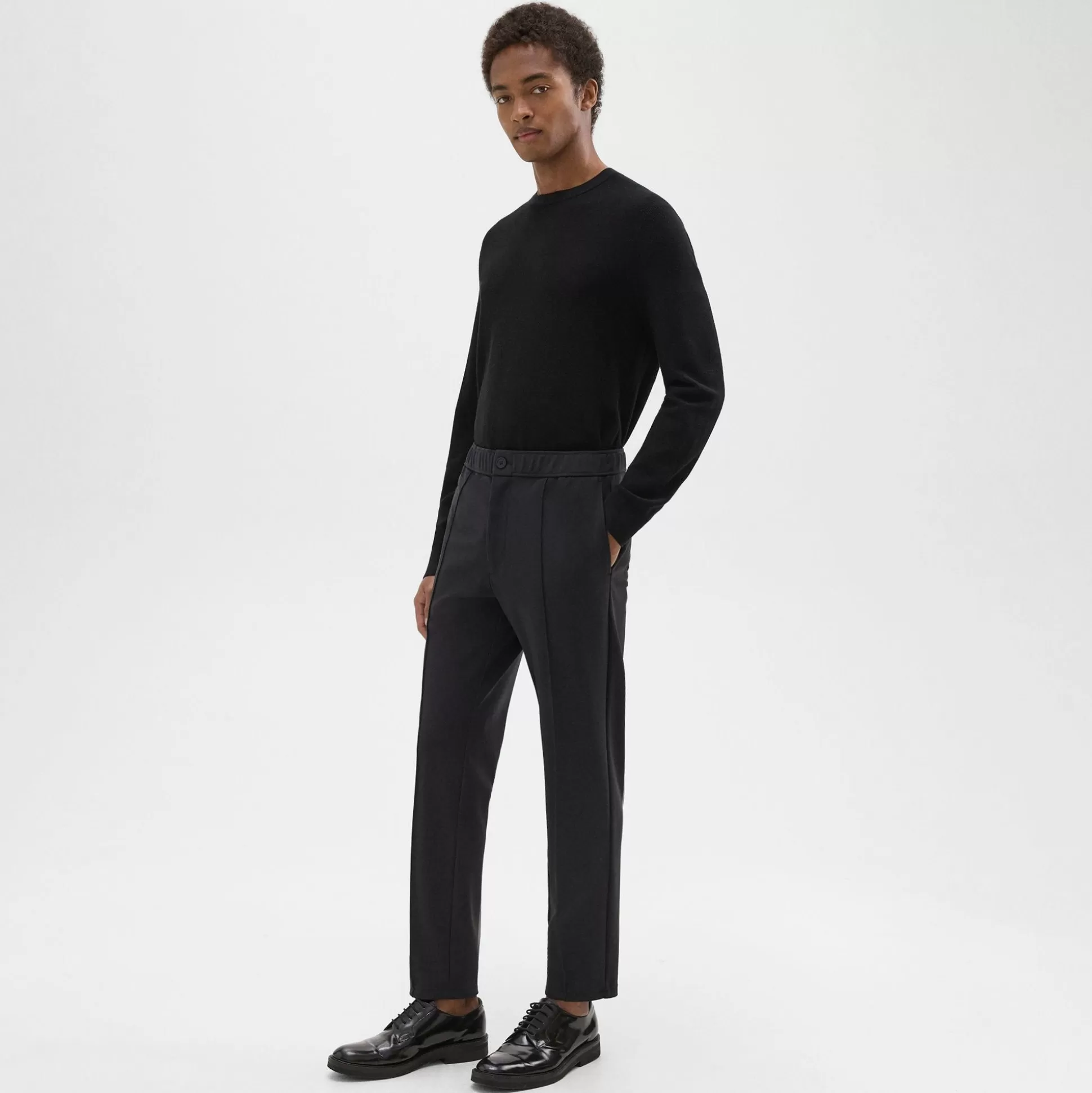 Theory Curtis Drawstring Pant In Precision Ponte-Men Suits | Pants