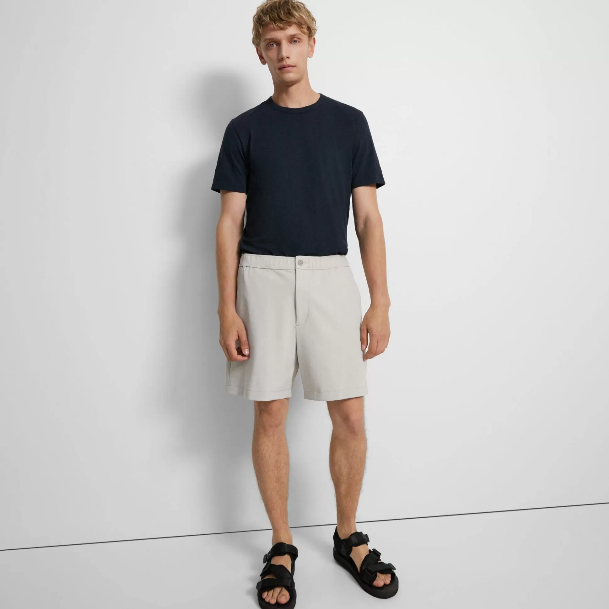 Theory Curtis Drawstring Short In Precision Ponte-Men Shorts | Pants