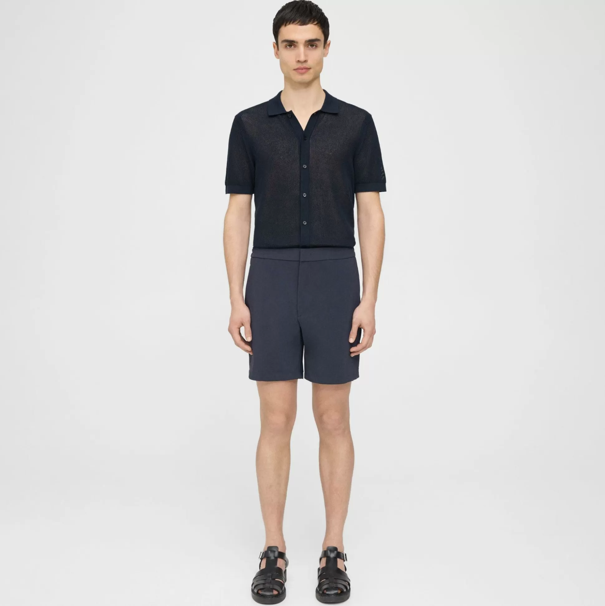 Theory Curtis Drawstring Short In Precision Ponte-Men Shorts | Pants