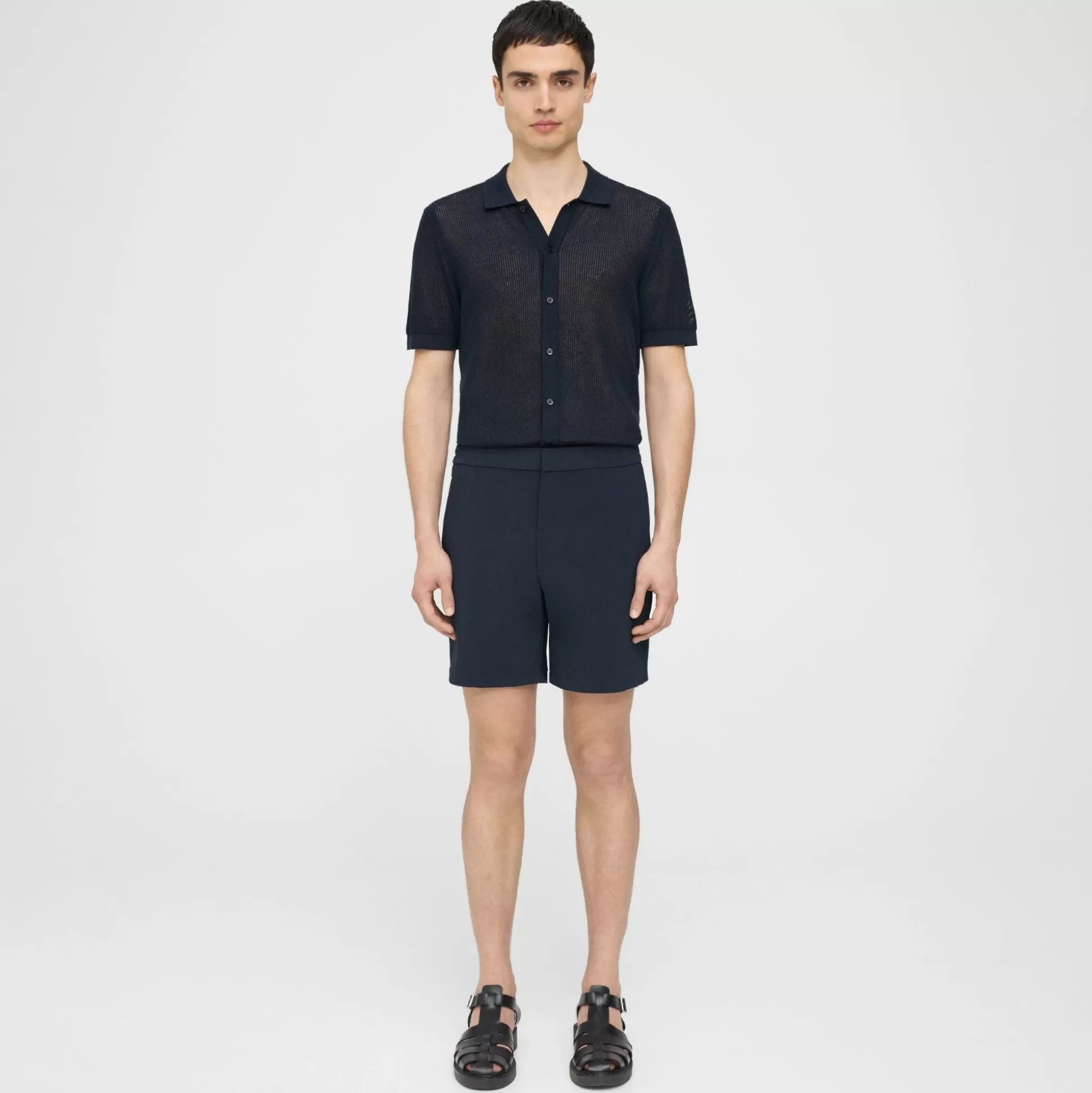 Theory Curtis Drawstring Short In Precision Ponte-Men Shorts | Pants