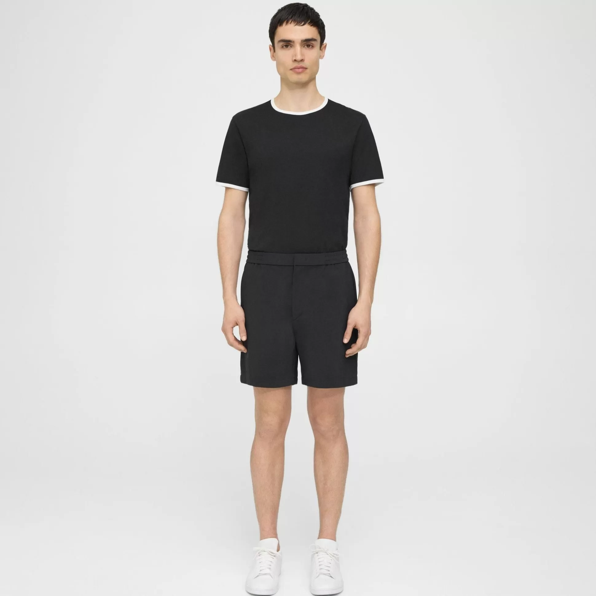 Theory Curtis Drawstring Short In Precision Ponte-Men Shorts | Pants