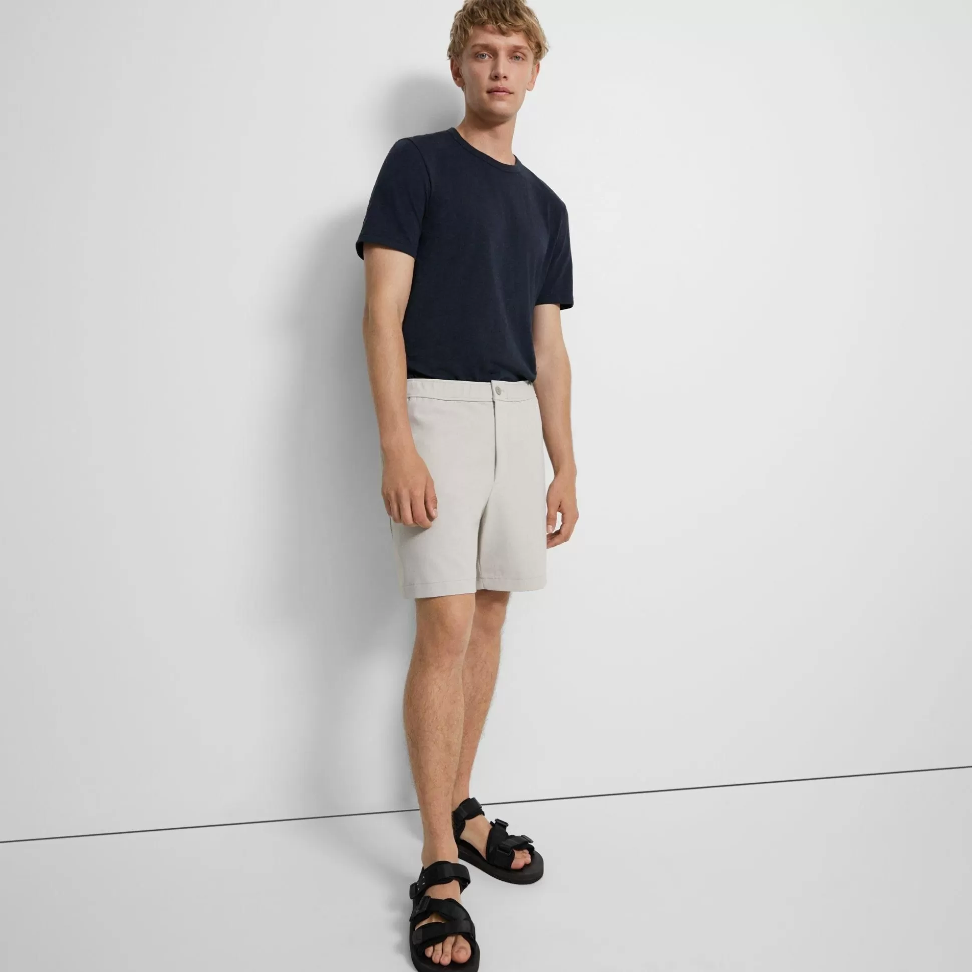 Theory Curtis Drawstring Short In Precision Ponte-Men Shorts | Pants