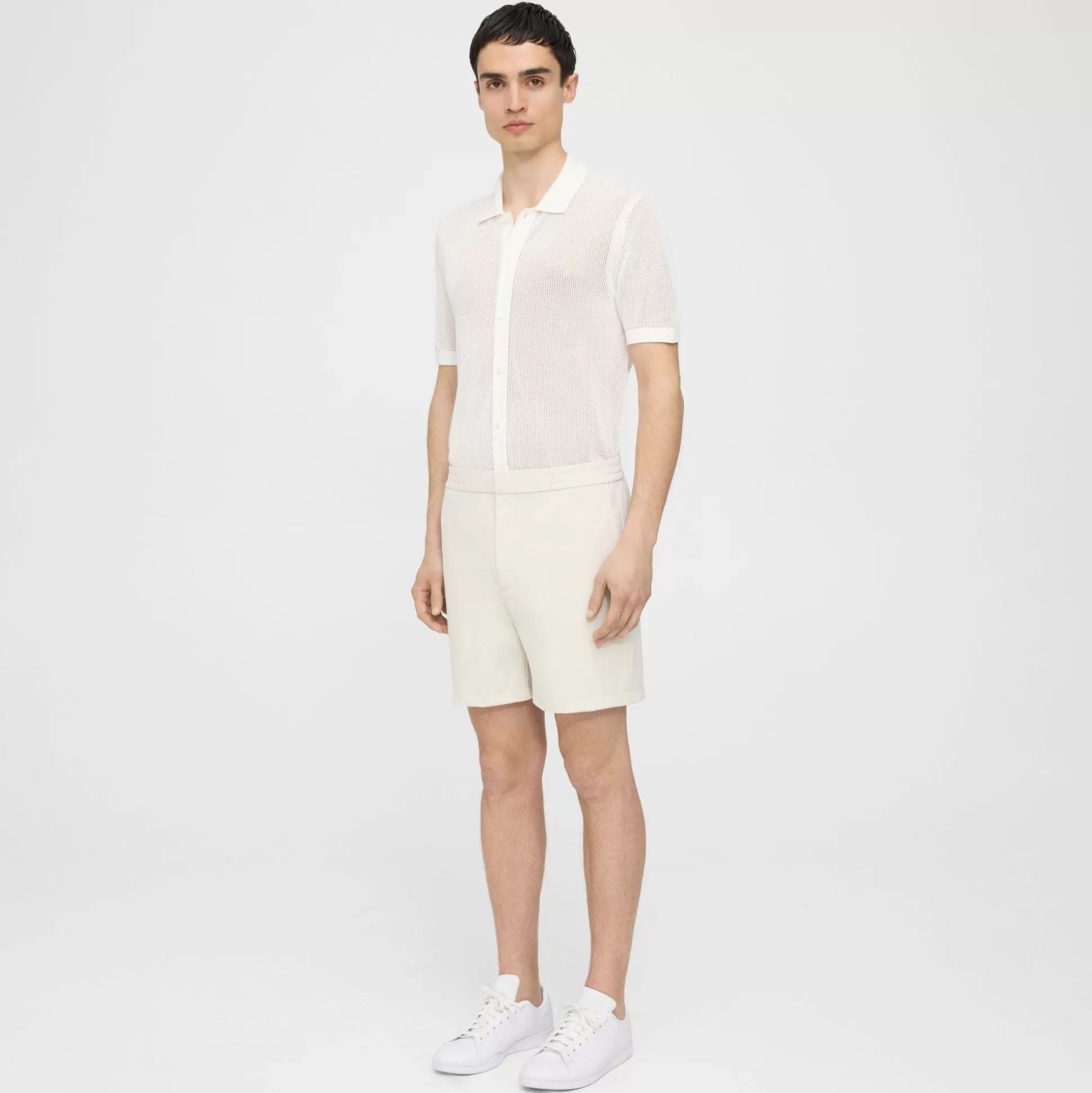 Theory Curtis Drawstring Short In Precision Ponte-Men Shorts | Pants