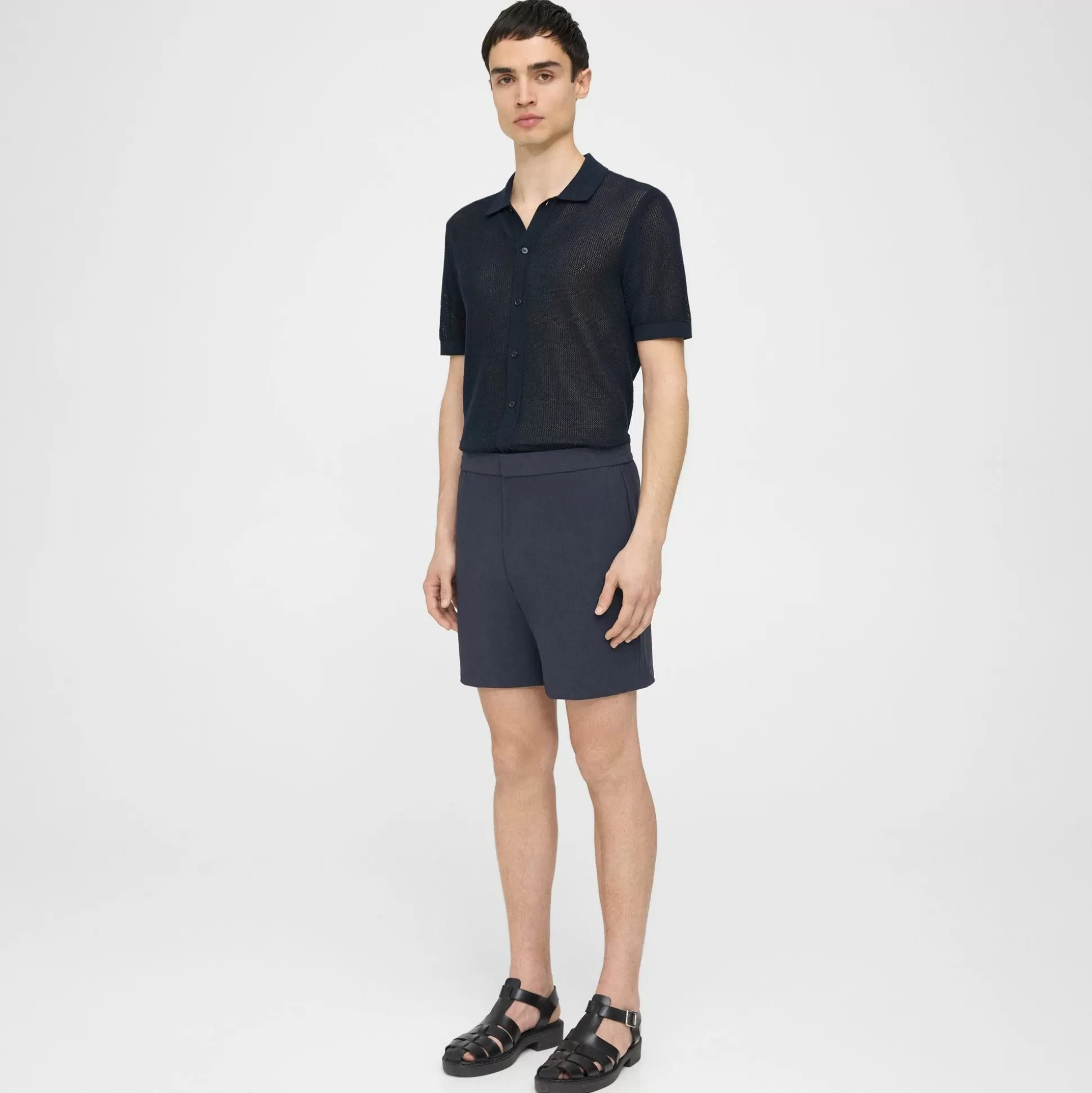 Theory Curtis Drawstring Short In Precision Ponte-Men Shorts | Pants