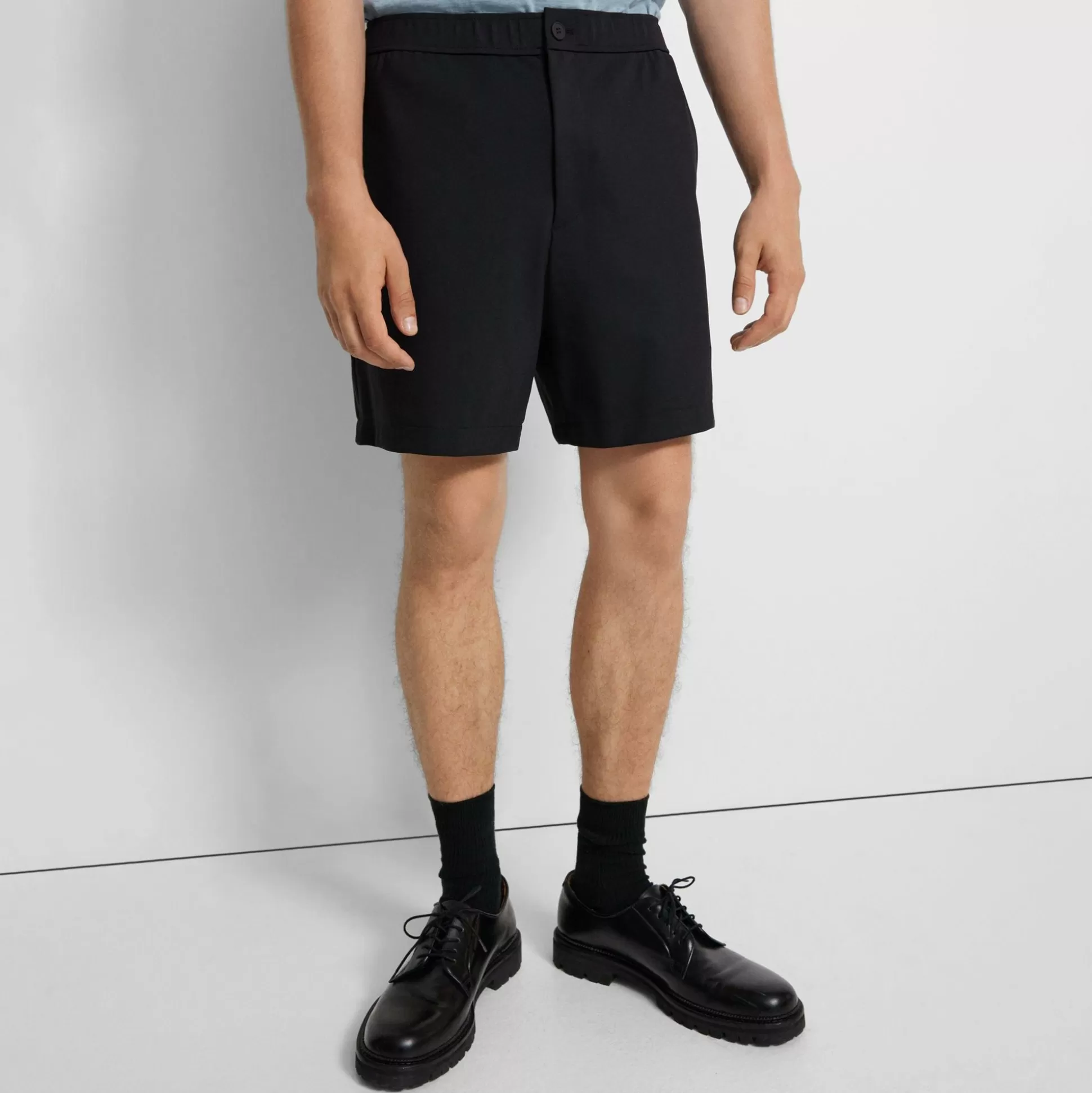 Theory Curtis Drawstring Short In Precision Ponte-Men Shorts | Pants