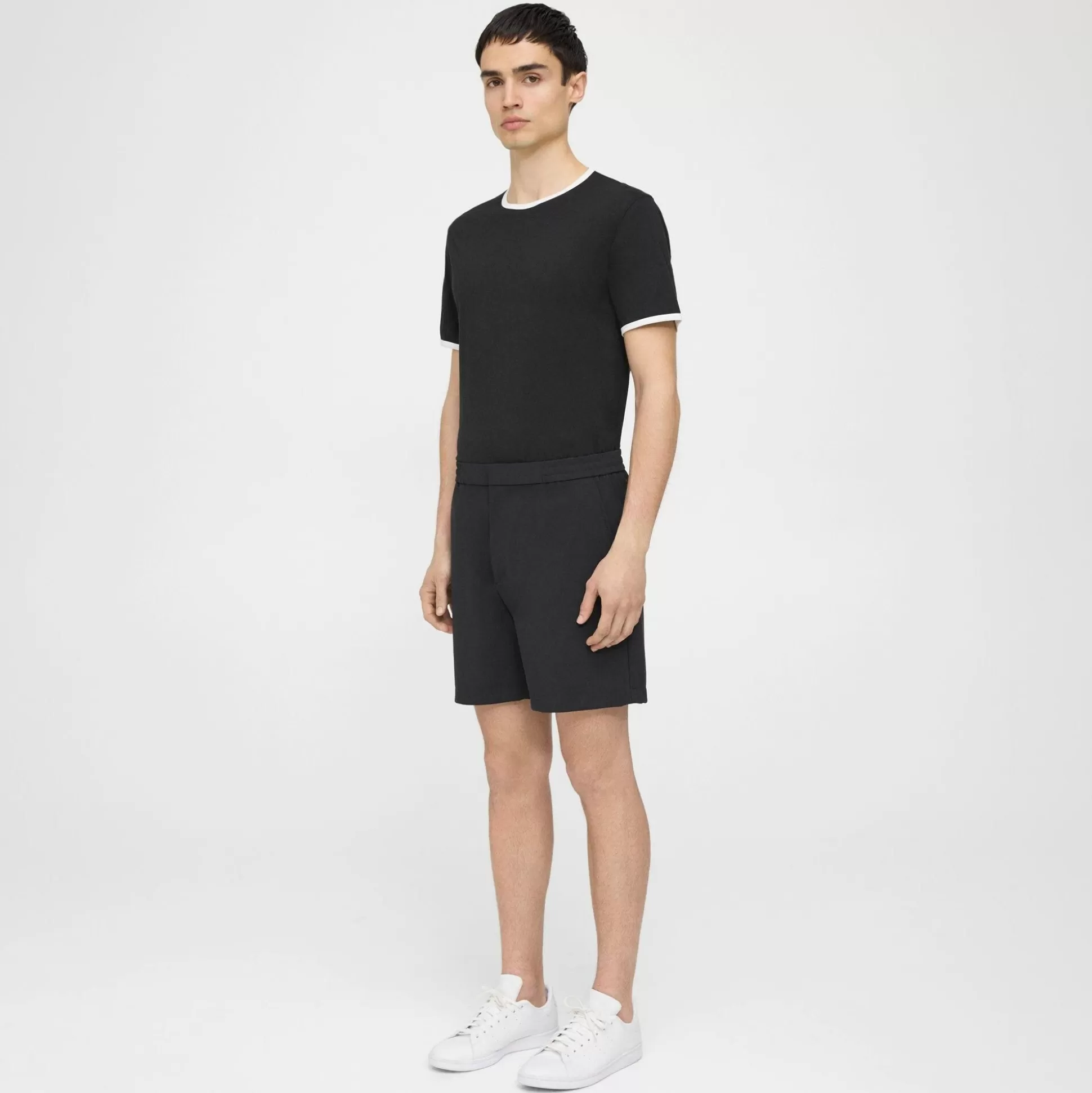 Theory Curtis Drawstring Short In Precision Ponte-Men Shorts | Pants