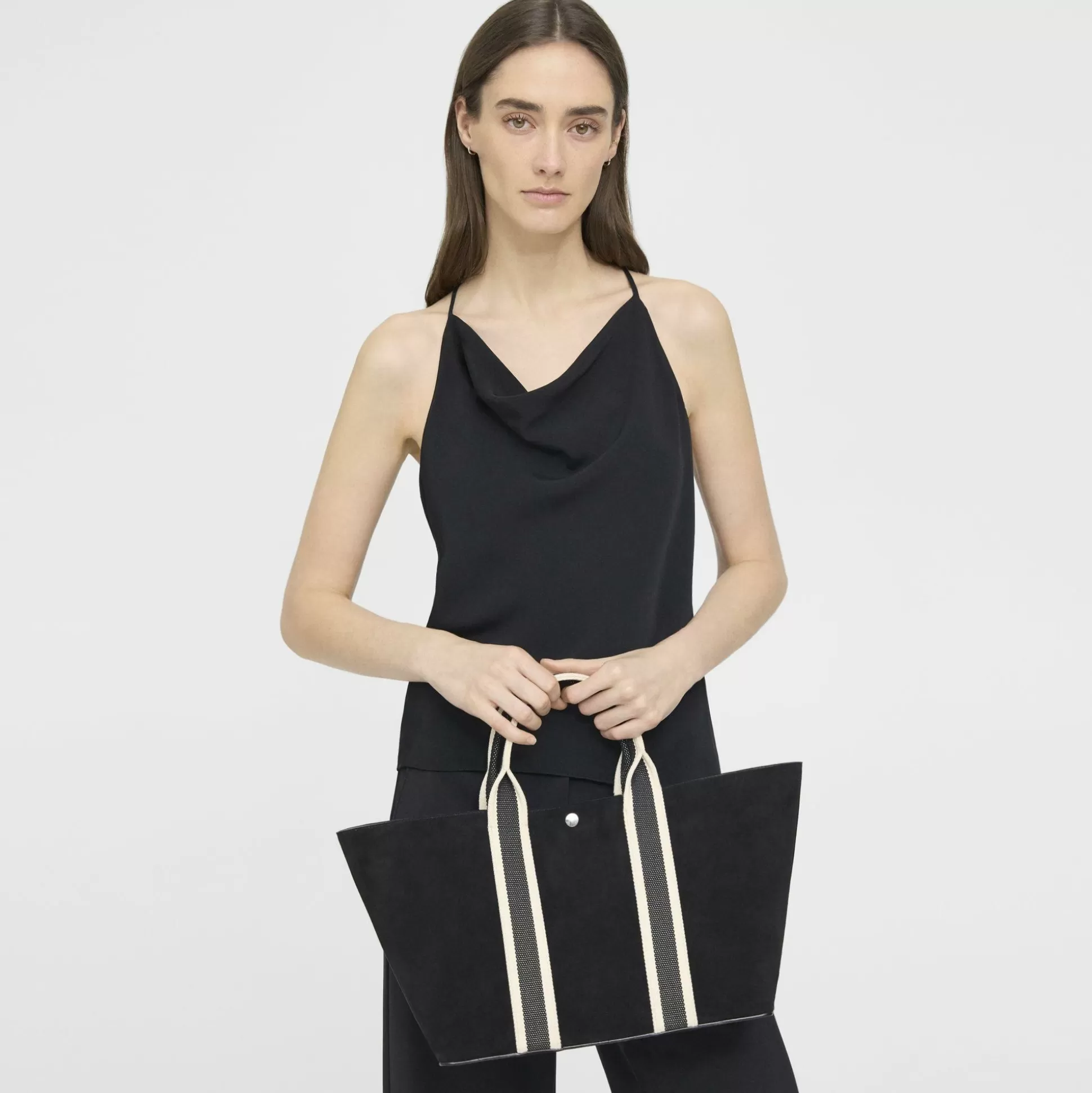 Theory Day Tote Bag In Suede-Women Bags