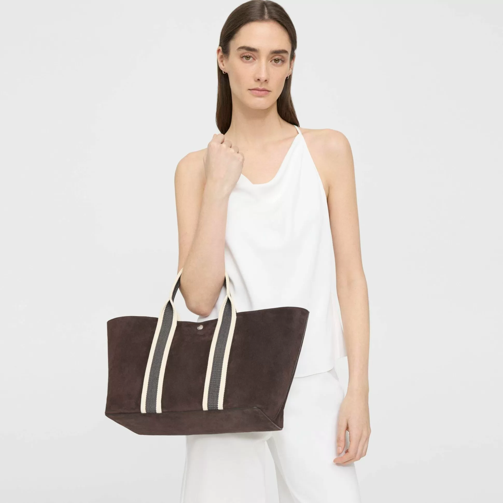 Theory Day Tote Bag In Suede-Women Bags