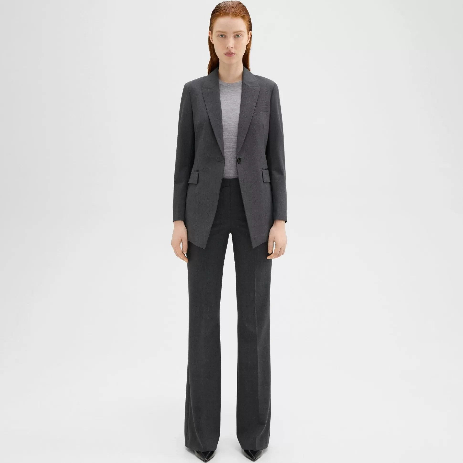 Theory Demitria Pant In Good Wool-Women Suits | Pants