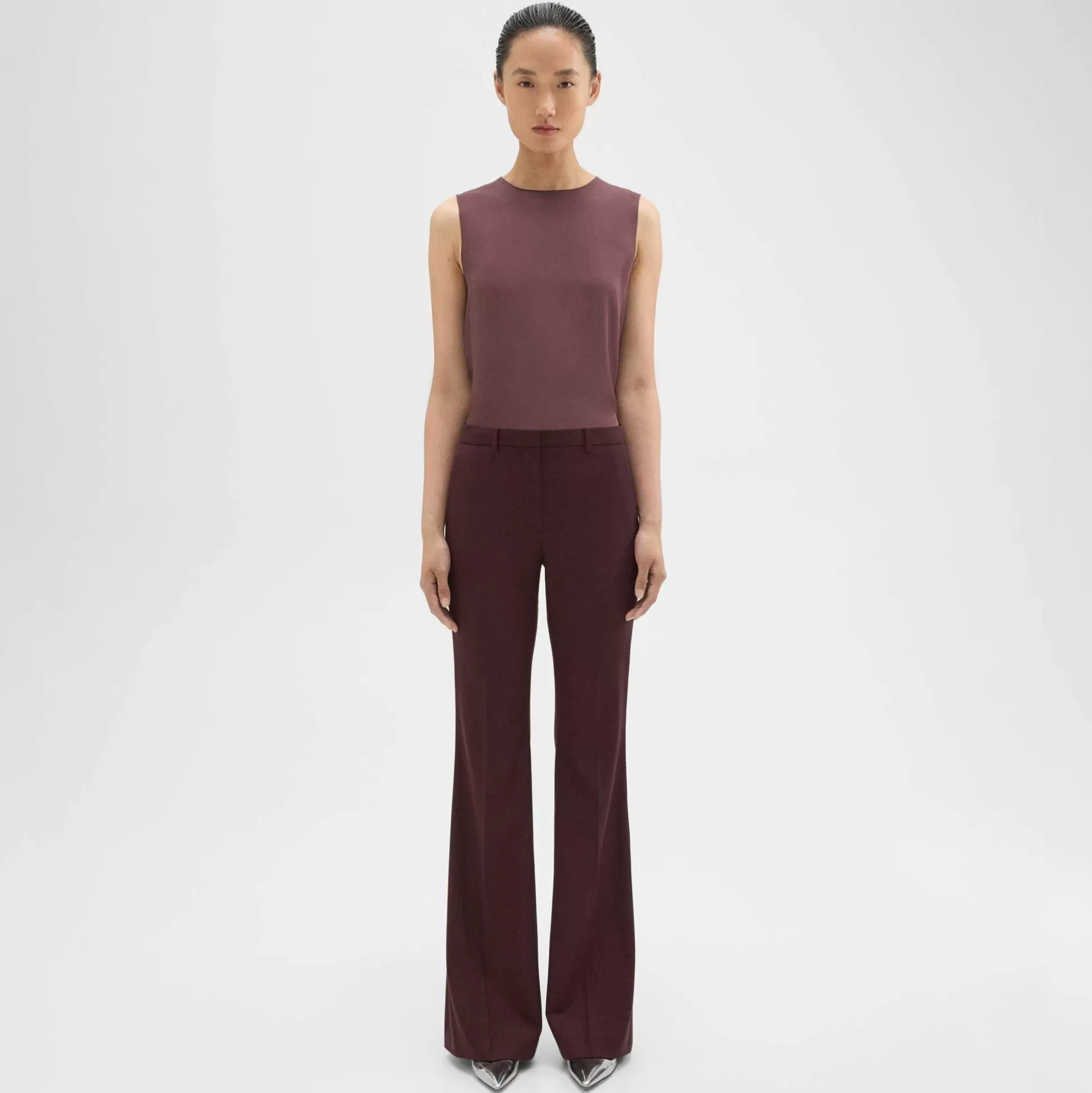 Theory Demitria Pant In Good Wool-Women Suits | Pants