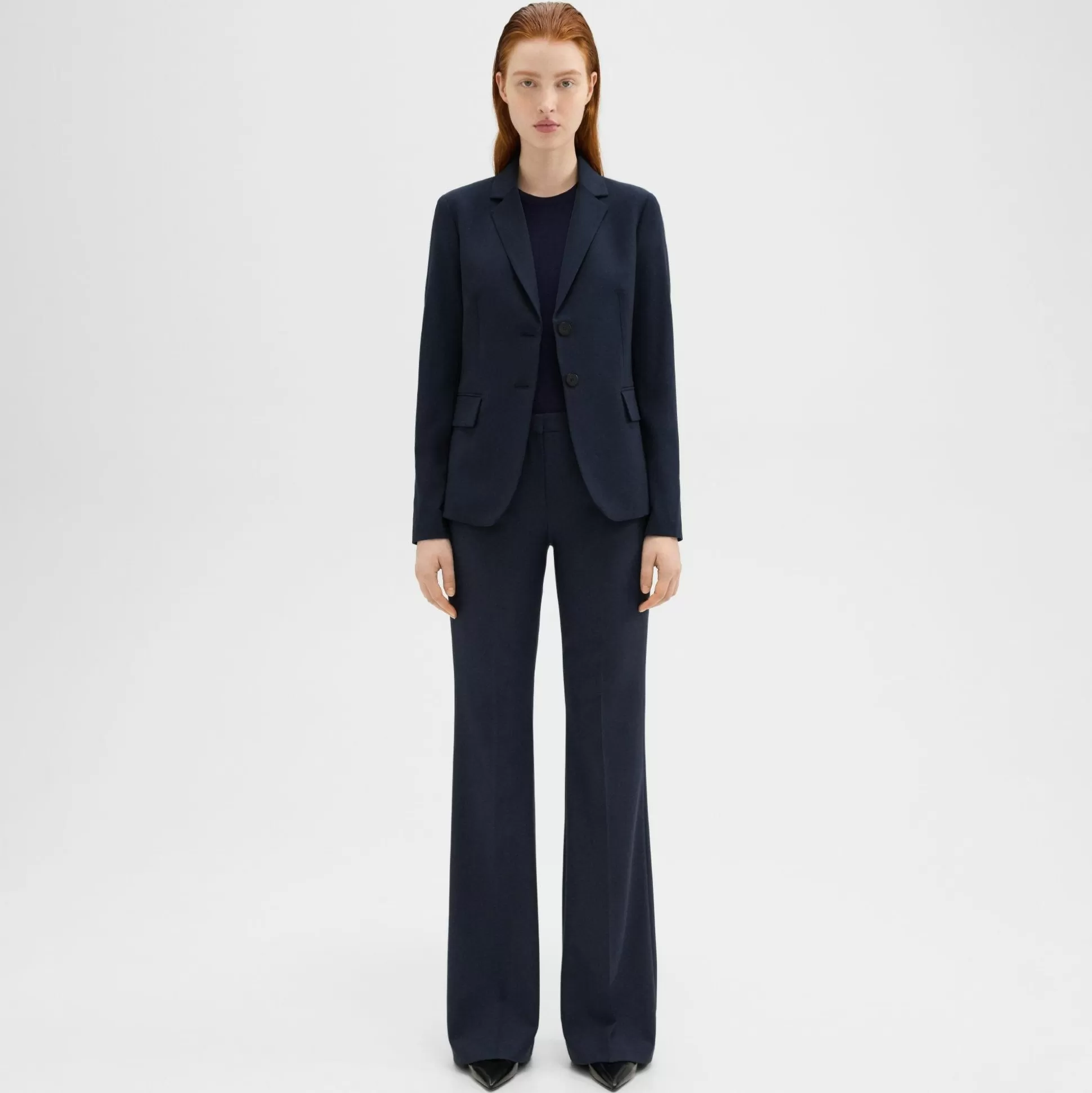 Theory Demitria Pant In Good Wool-Women Suits | Pants