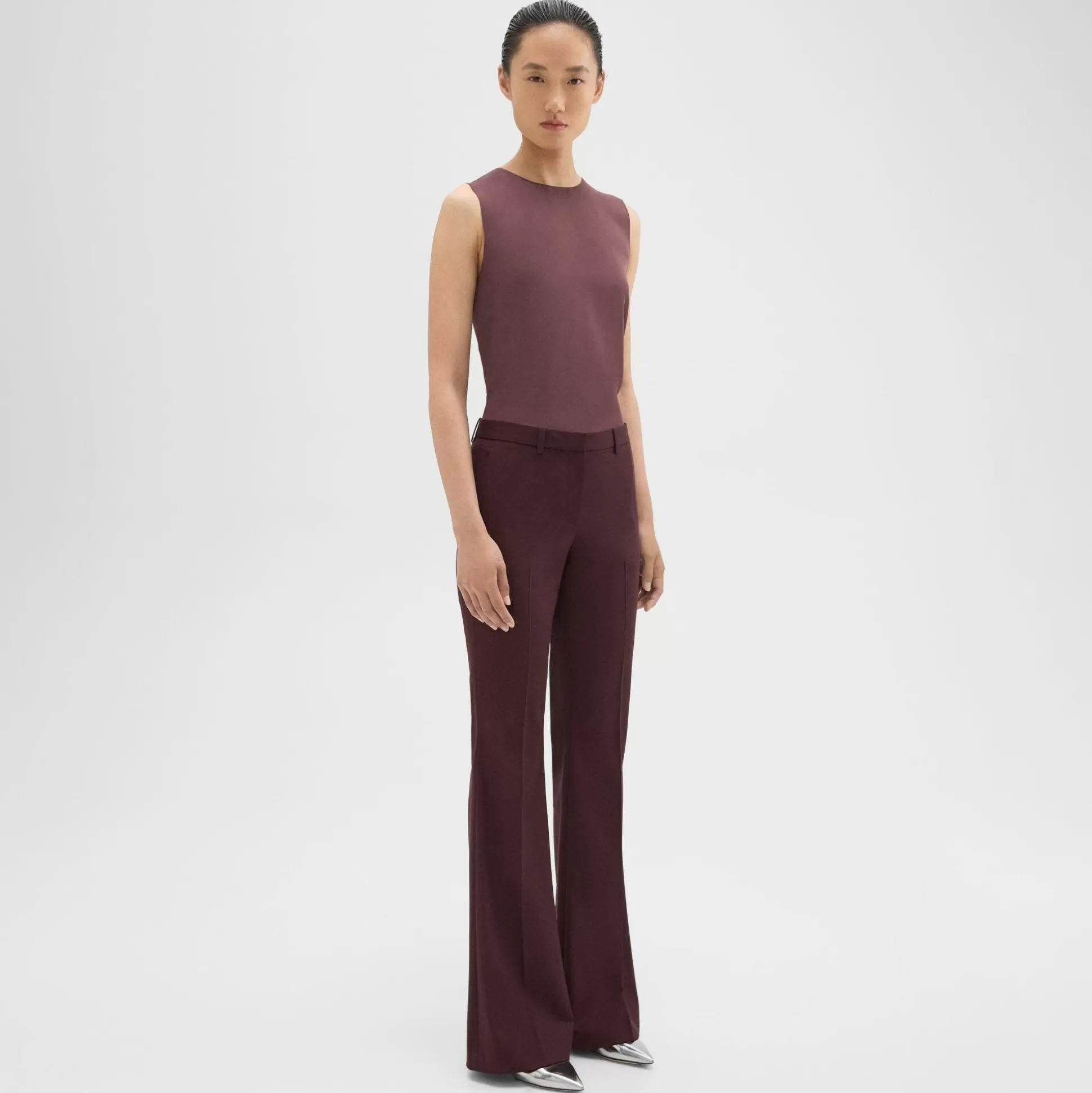 Theory Demitria Pant In Good Wool-Women Suits | Pants