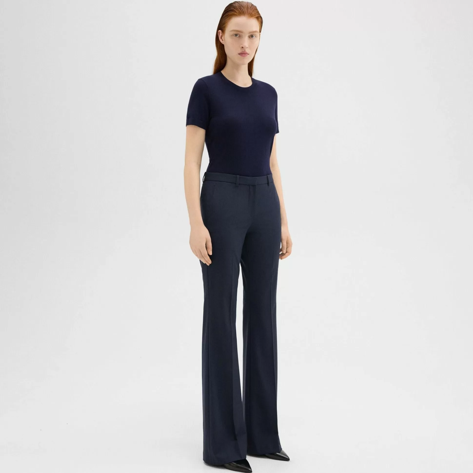 Theory Demitria Pant In Good Wool-Women Suits | Pants