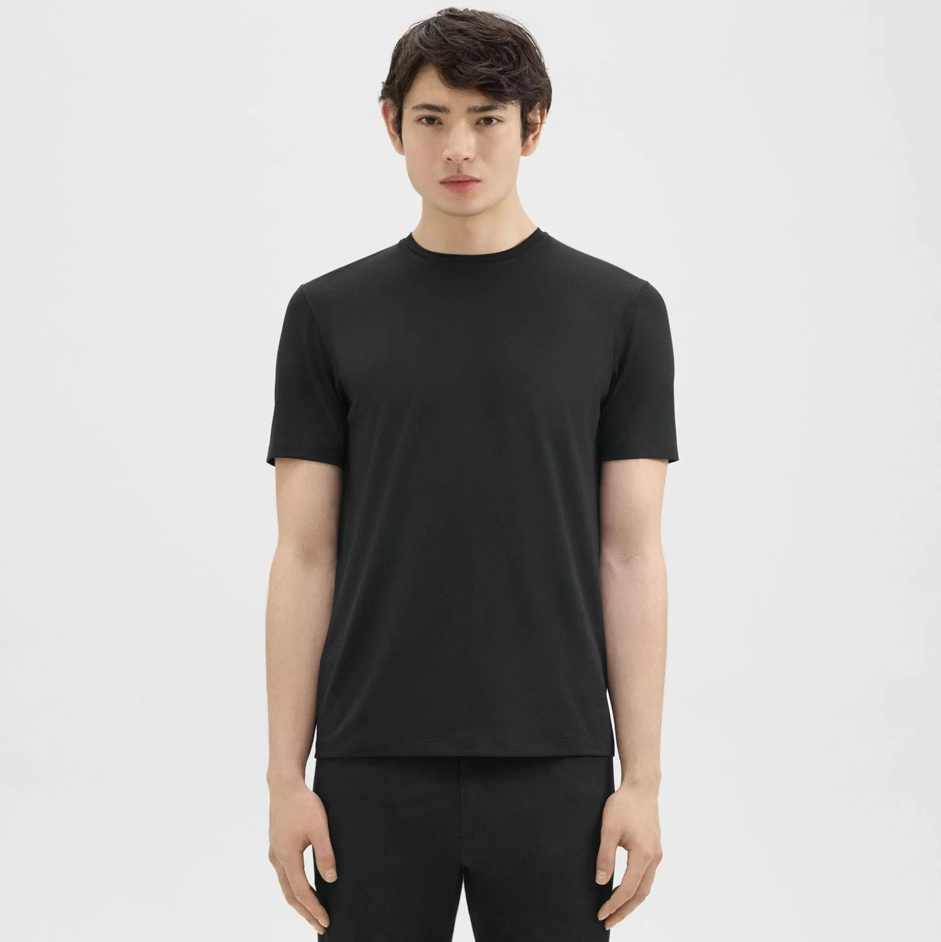 Theory Dorian Tee In Active Knit-Men T-shirts + Polos